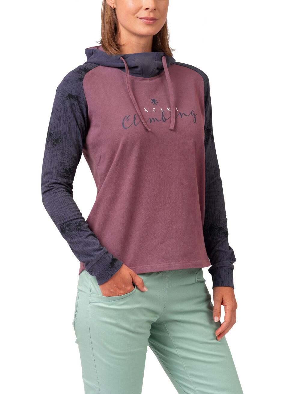Sudadera con capucha para mujer con estampado y tejido transpirable de Rafiki 4/7