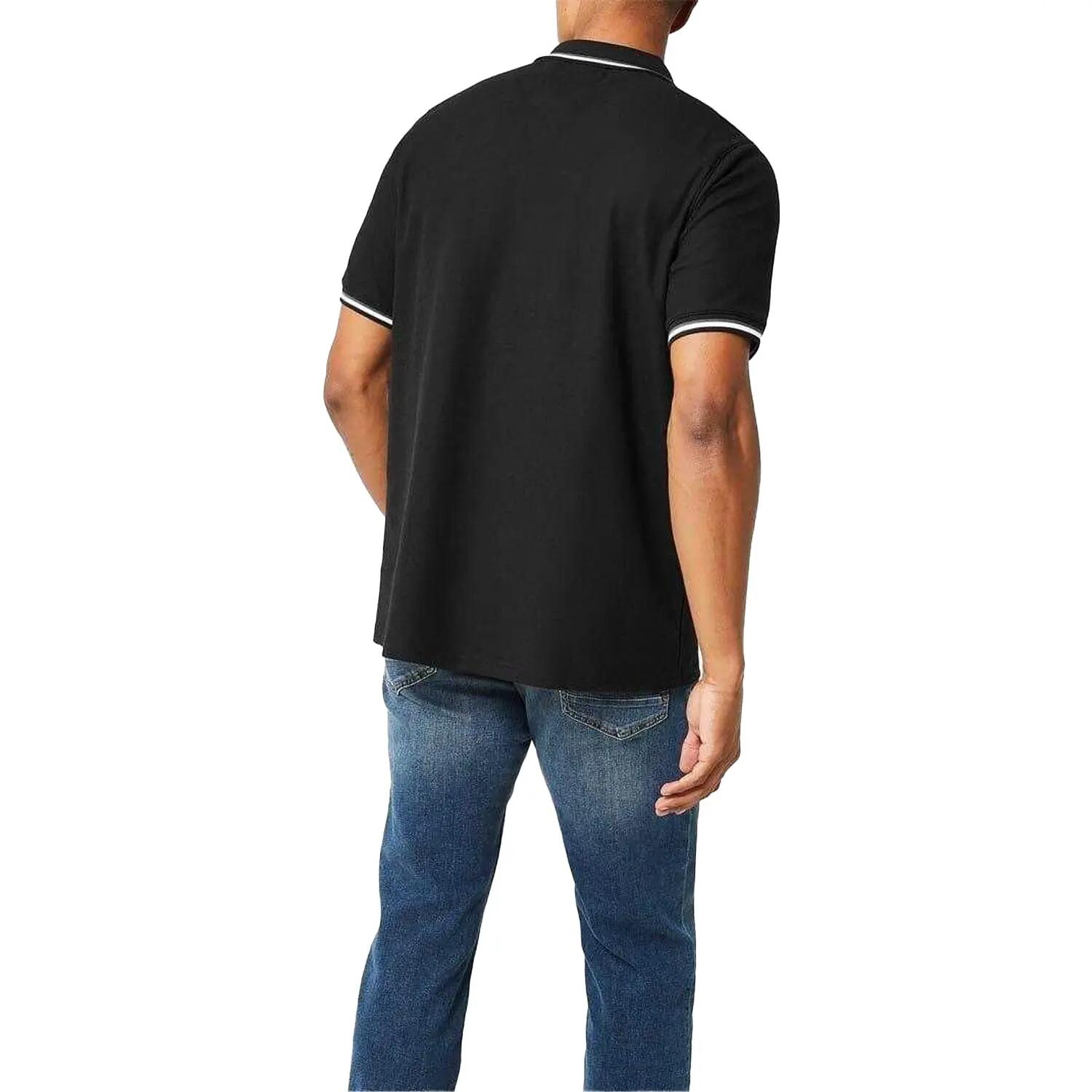 Poloshirt für Herren Schwarz 3/4