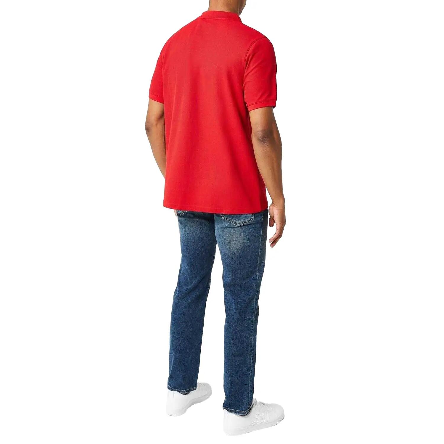 Polo Motif/style Logo Brodé Homme (Rouge) 4/4