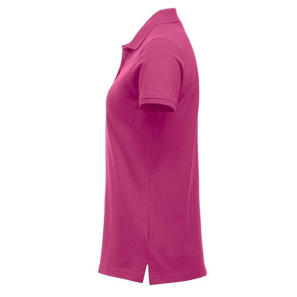 "Marion" Poloshirt für Damen Helles Kirschrot 3/4