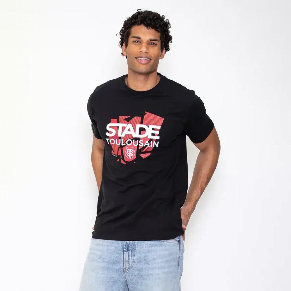 Men’s Short-Sleeve T-shirt Supporter 01 Stade Toulousain Black