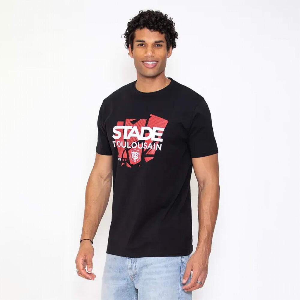 T-shirt manches courtes Homme Supporter 01 Stade Toulousain Noir 5/5
