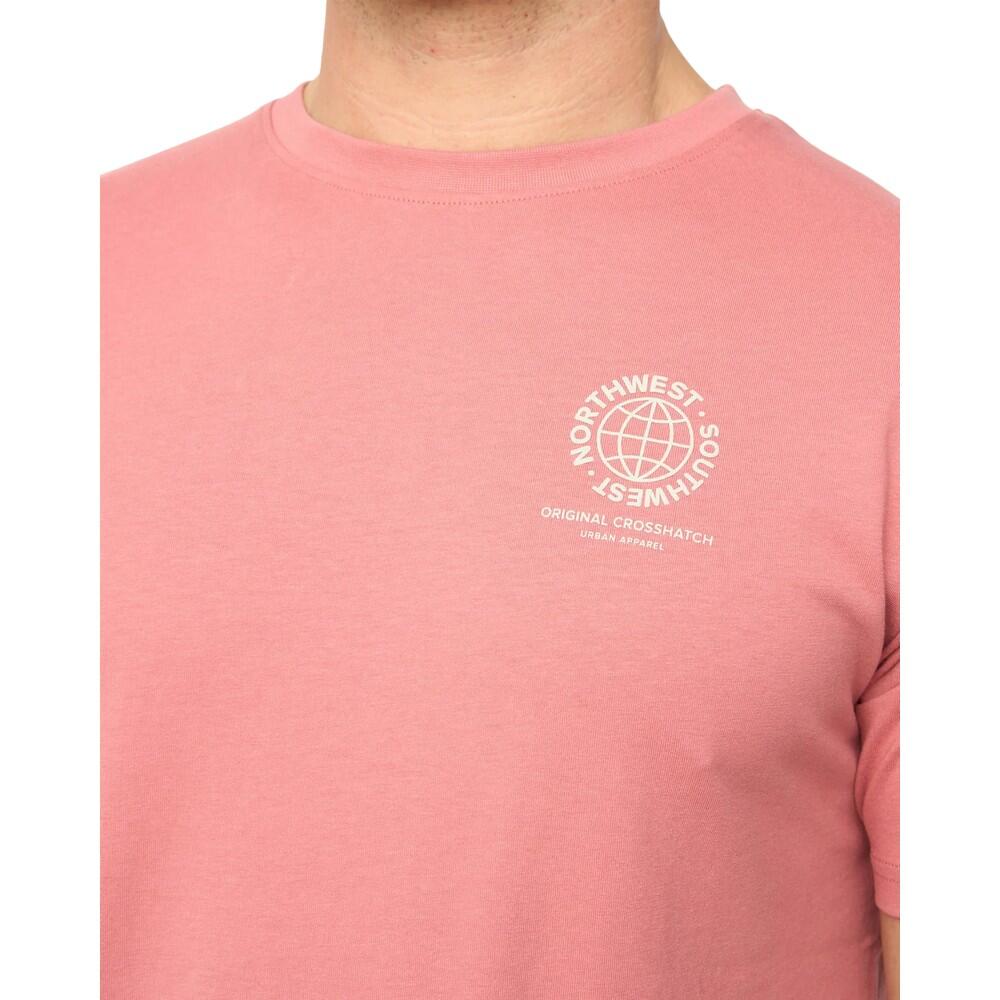 Maglietta Uomo Crosshatch Chittingtons Rosa 4/4