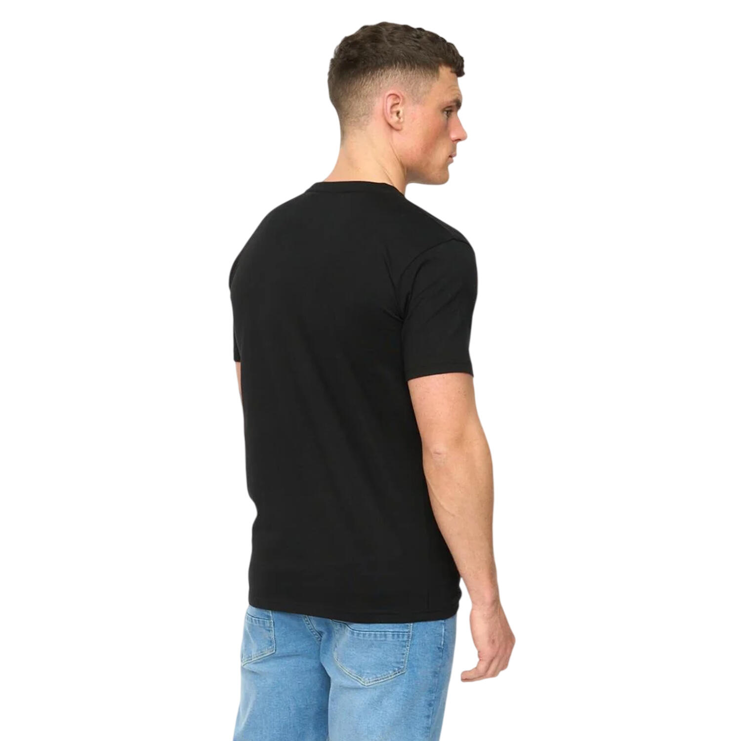 Maglietta Uomo Crosshatch Transflate Nero 3/3