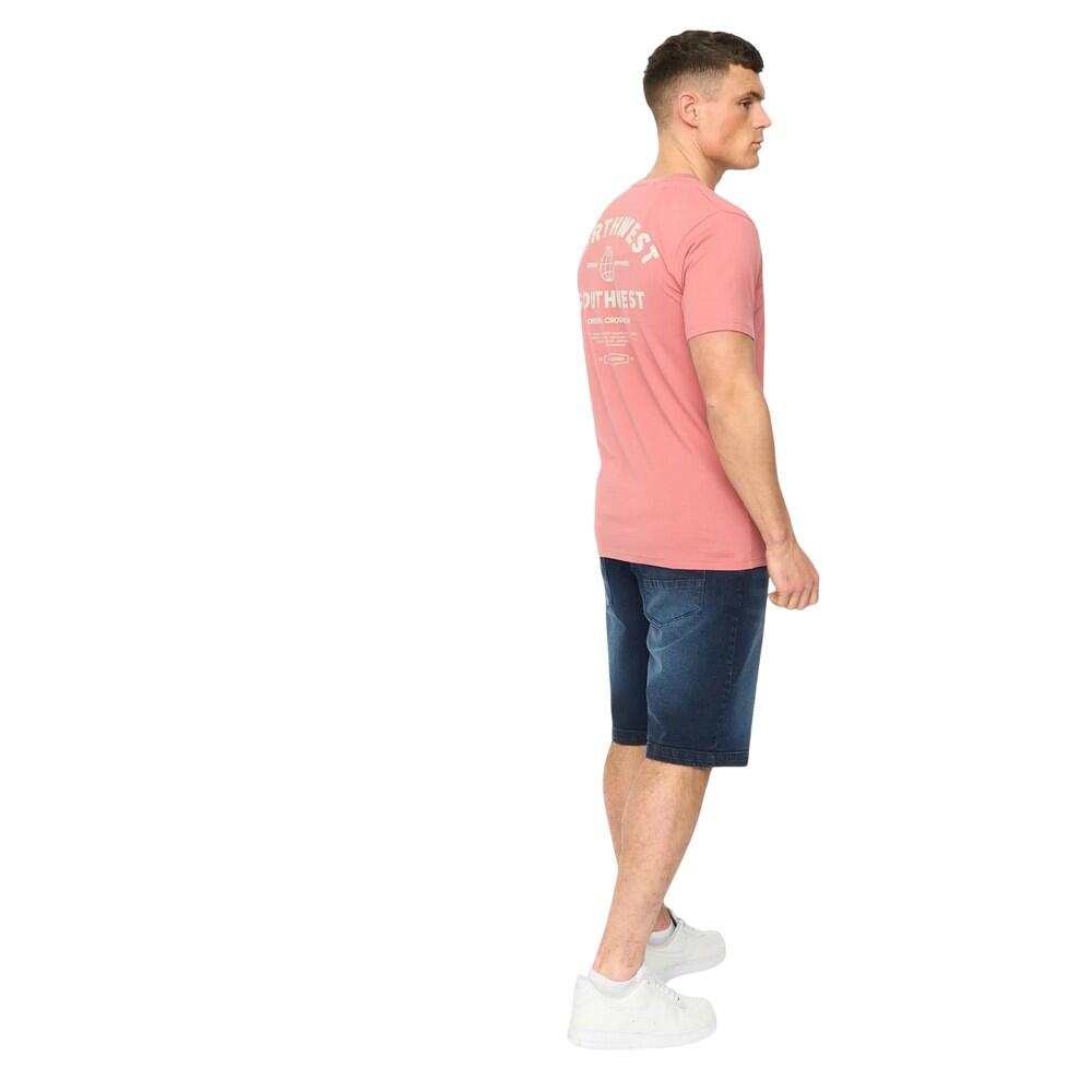 Maglietta Uomo Crosshatch Chittingtons Rosa 3/4