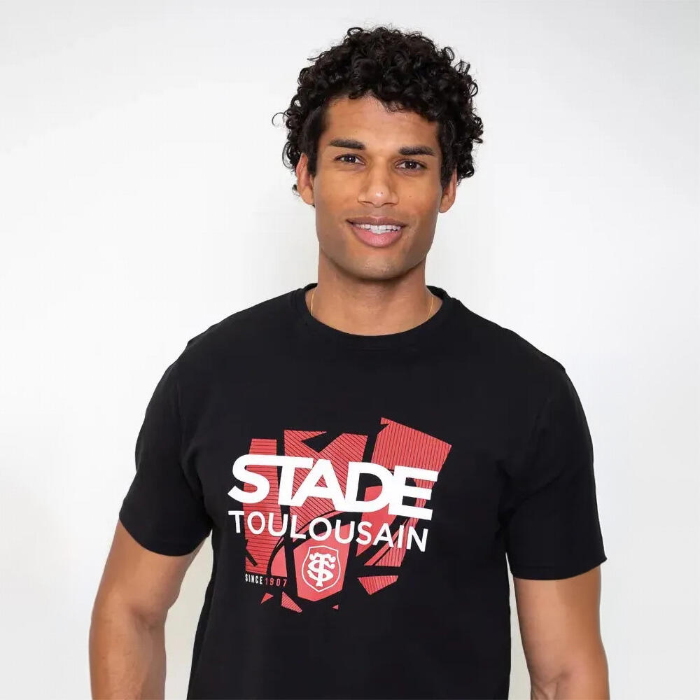 T-shirt manches courtes Homme Supporter 01 Stade Toulousain Noir 3/5