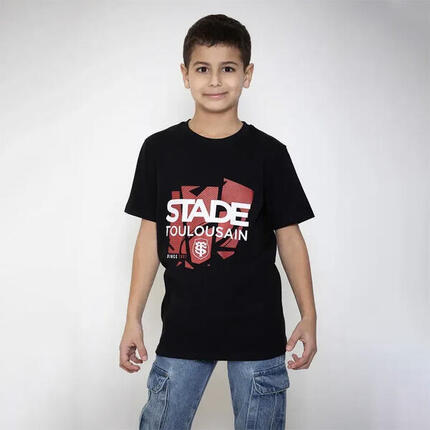 T-shirt manches courtes Enfant Supporter 01 Noir