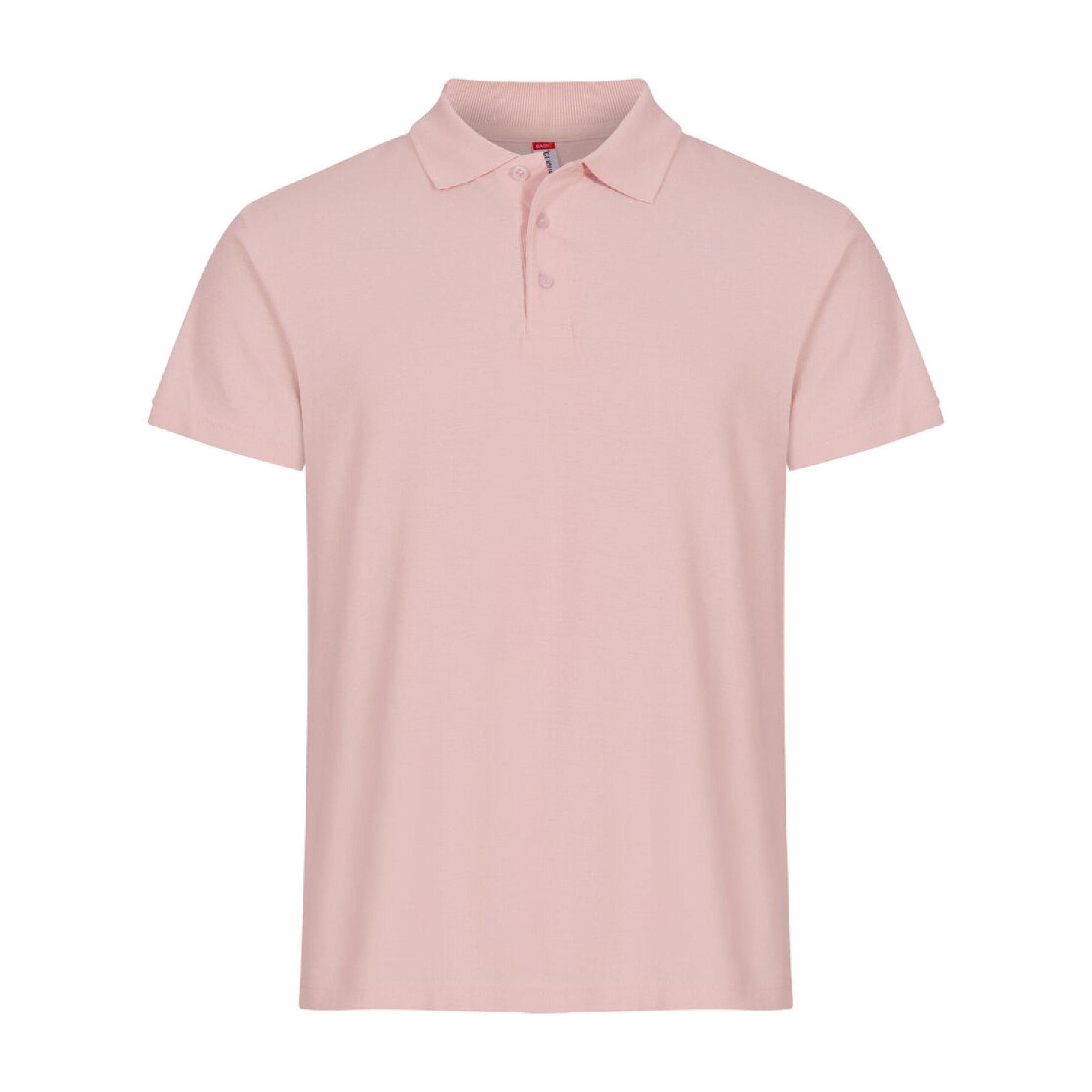 "Basic" Poloshirt für Herren Bonbonrosa 2/5