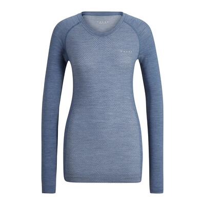 Dames-t-shirt met lange mouwen falke wool-tech light