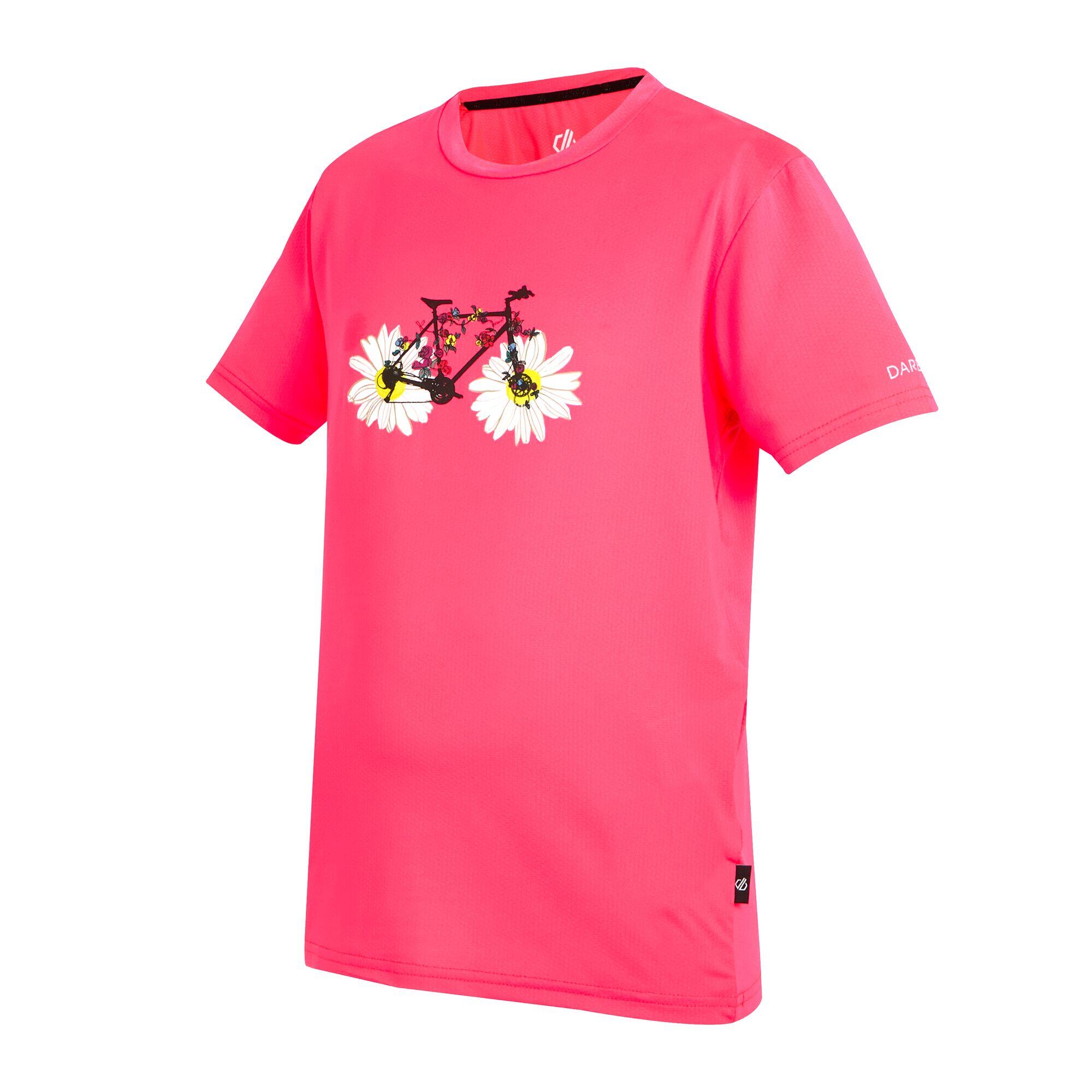Maglietta Scimmia Bambini Dare 2B Amuse II Rosa Fluo 3/5
