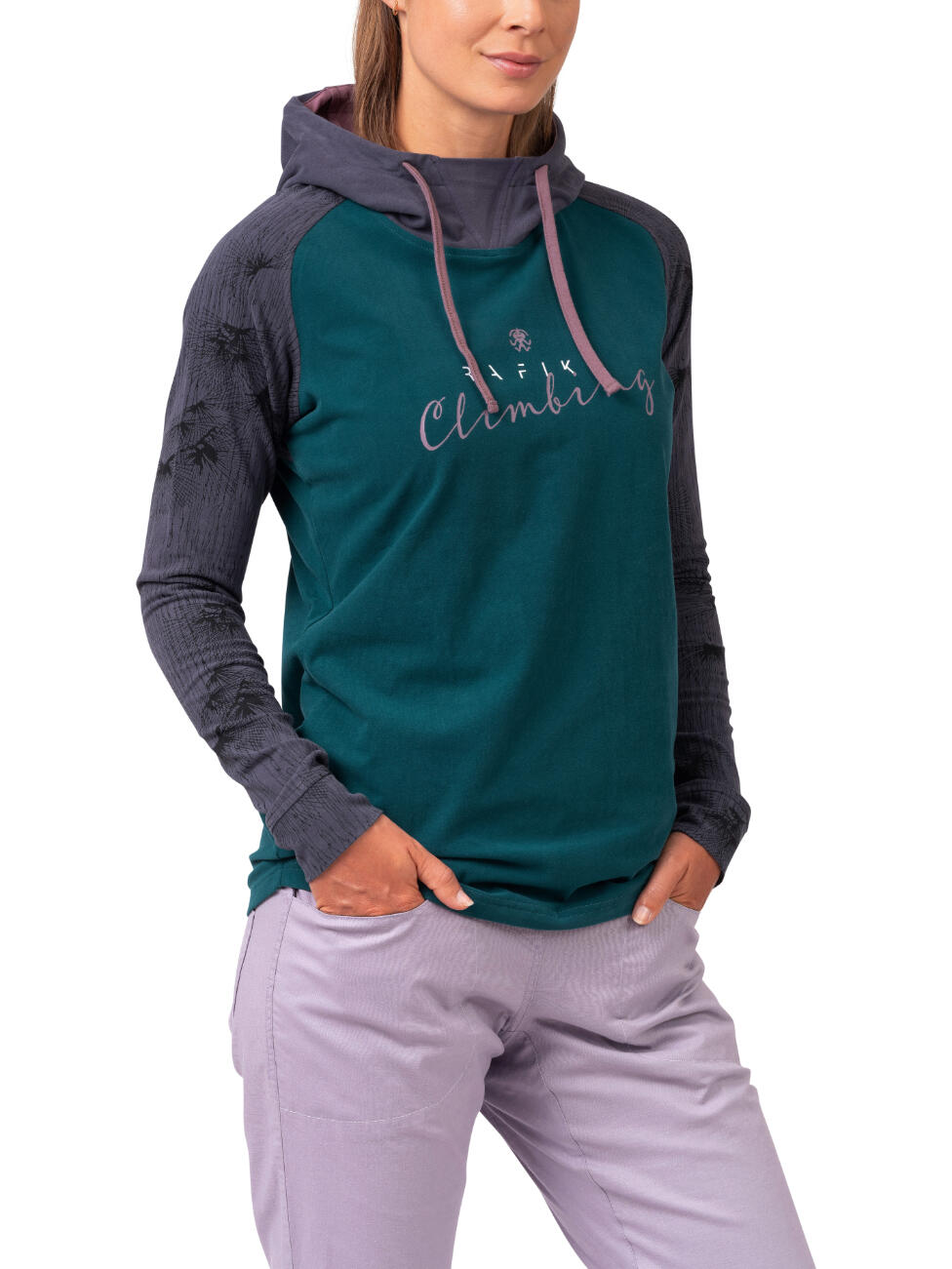 Sudadera con capucha para mujer con estampado y tejido transpirable de Rafiki 4/7