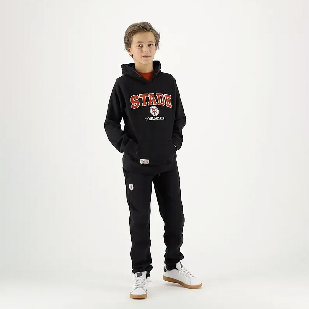 Sweat à capuche Enfant Brodi Stade Toulousain Hoodie Noir 5/5