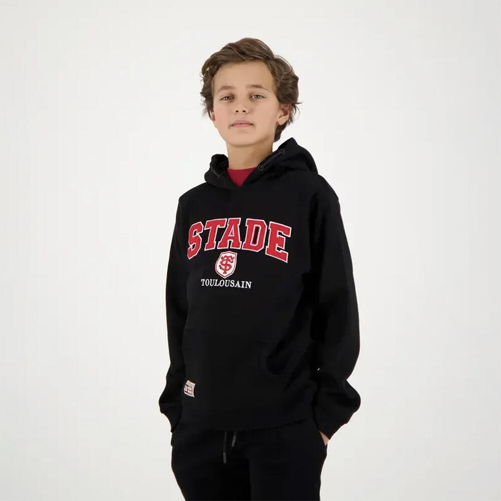 Sweat à capuche Enfant Brodi Stade Toulousain Hoodie Noir 4/5