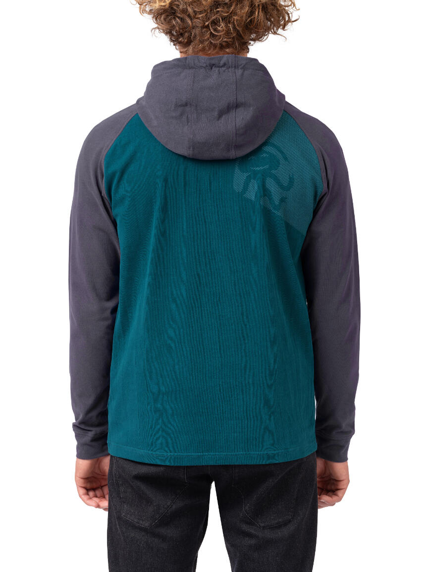 Felpa con cappuccio da uomo in cotone, con cappuccio regolabile e logo Rafiki 6/7