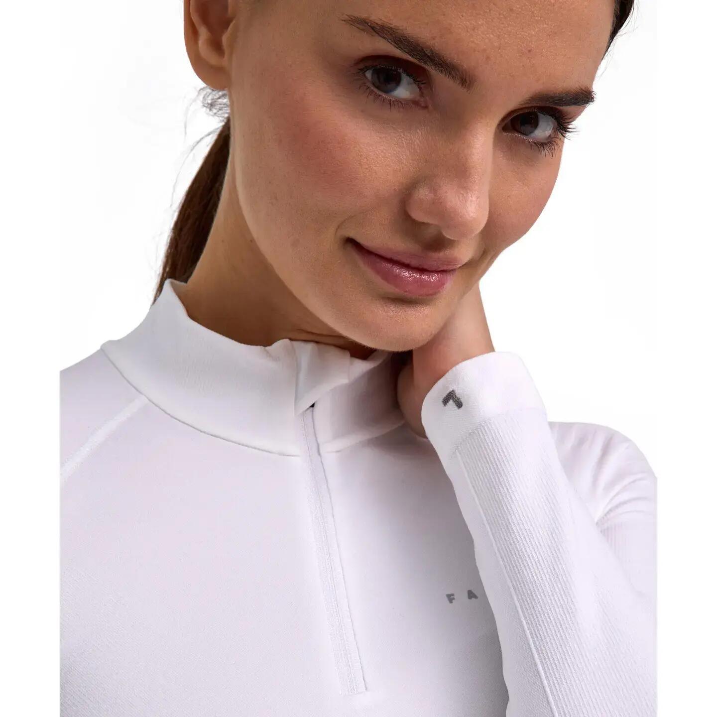 Damen Langarm-T-Shirt mit Reißverschlusskragen Falke Maximum Warm 3/5