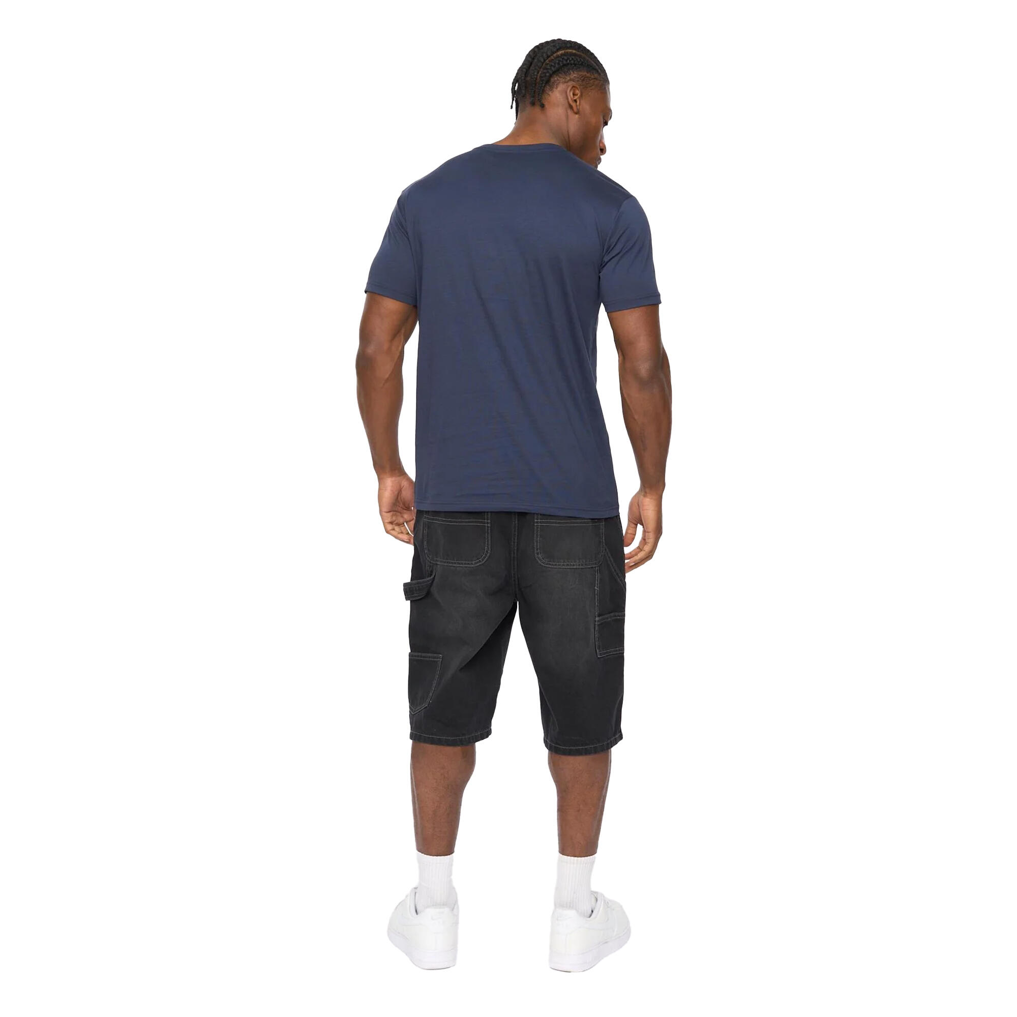 Mens Hallfell TShirt (Navy) 3/4