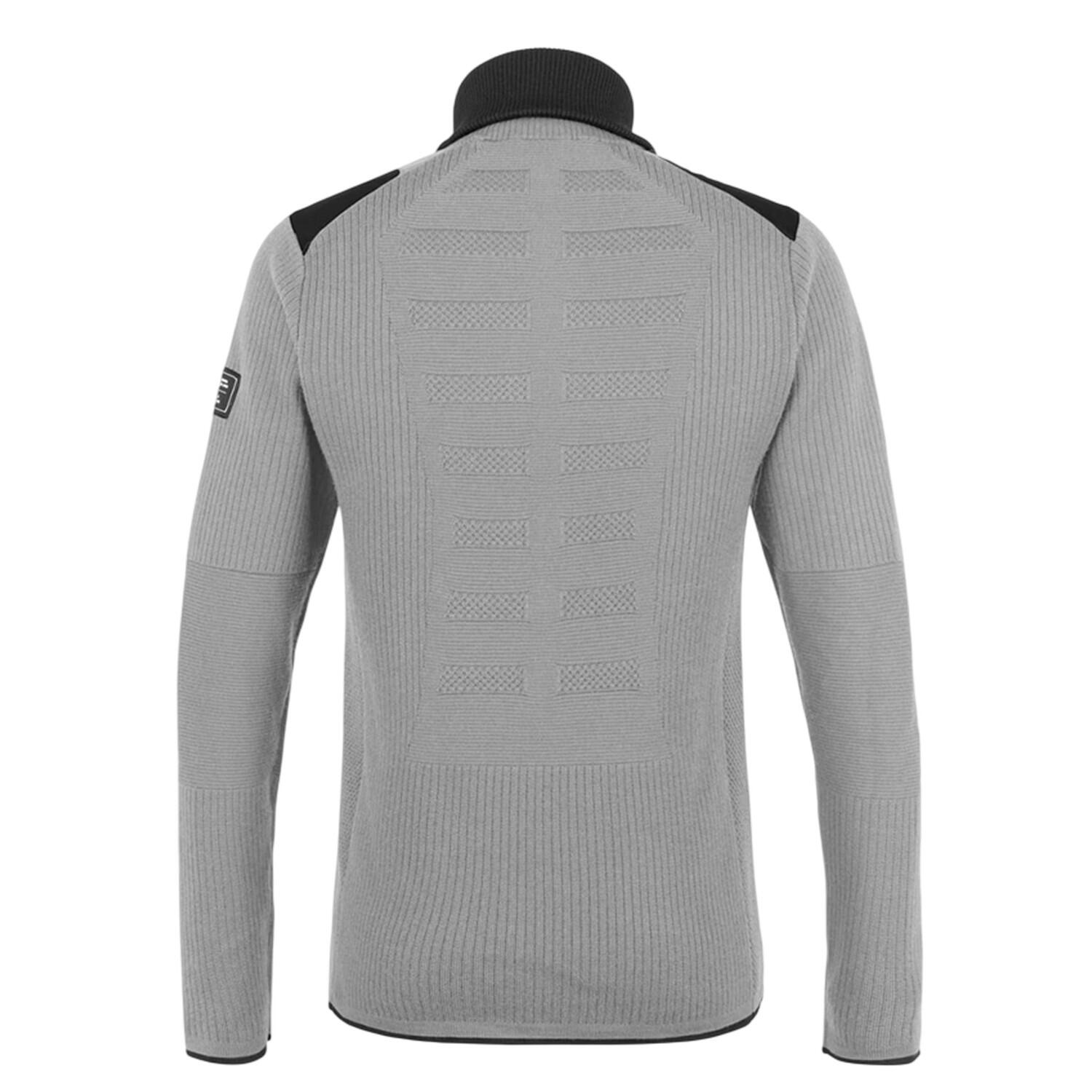 Mens Zip Neck Slim Fleece Top (Heather) 2/4