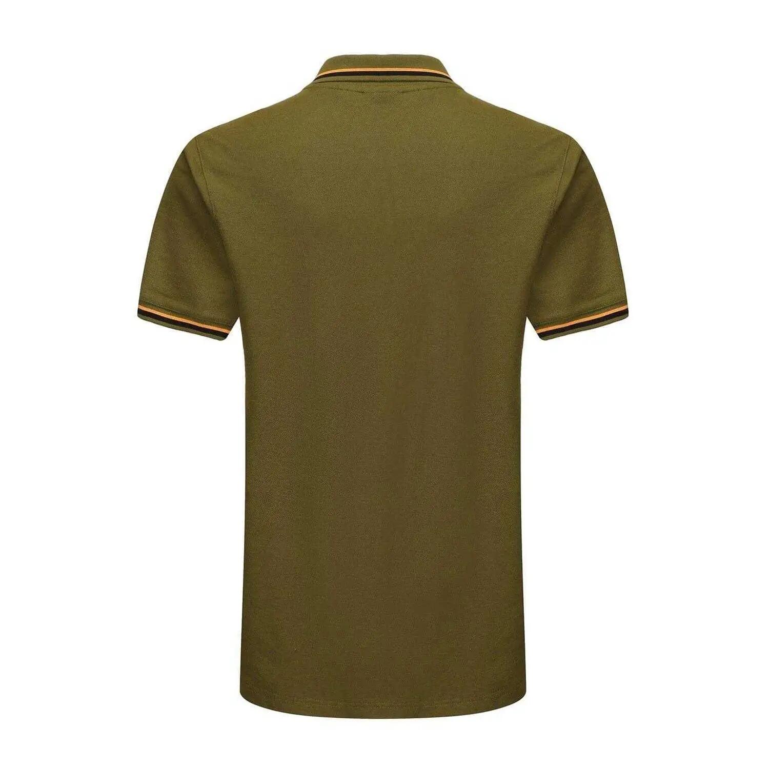 Maglietta Polo Con Punta A Contrasto Uomo Slazenger Kaki 2/4