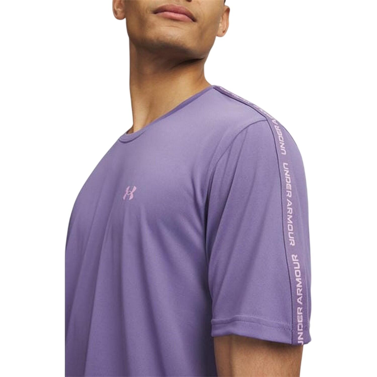 Maglietta Logo Uomo Under Armour Tech 2.0 Viola 3/4