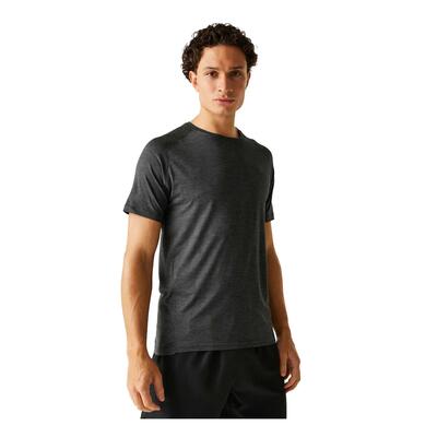 Heren persist marl tshirt (maanlicht denim)