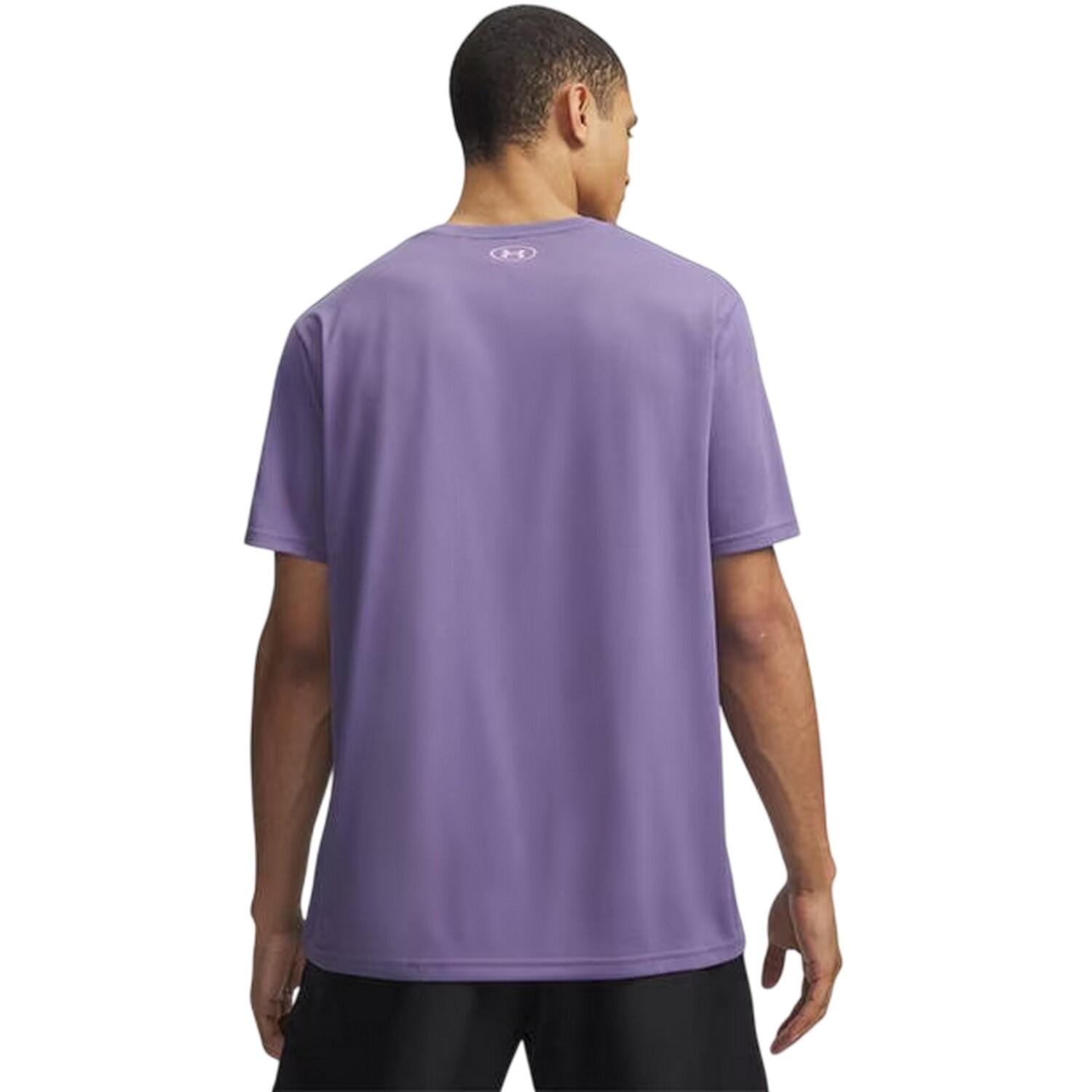 Maglietta Logo Uomo Under Armour Tech 2.0 Viola 2/4