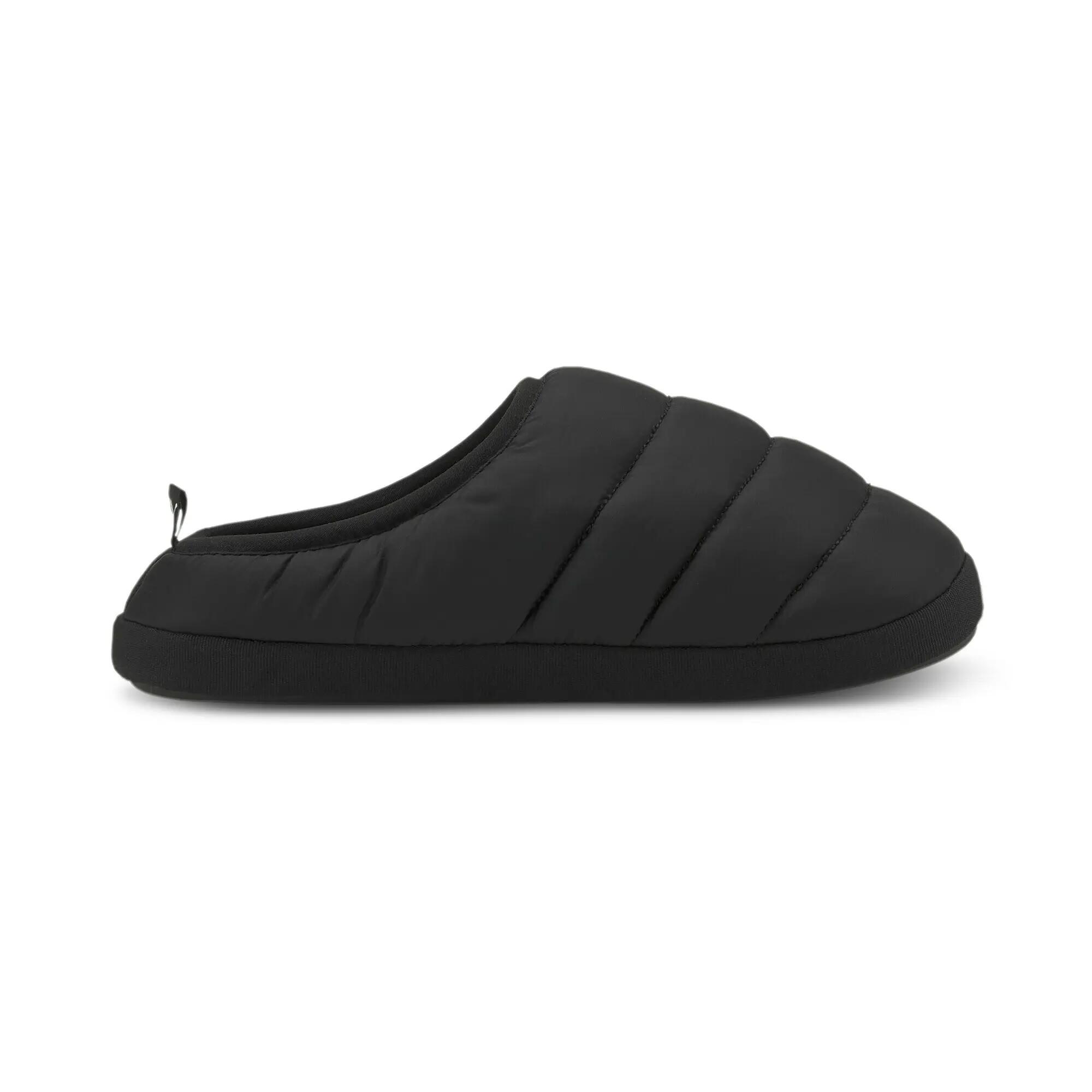 PUMA Unisex Scuff Slippers - Black-White 5/9