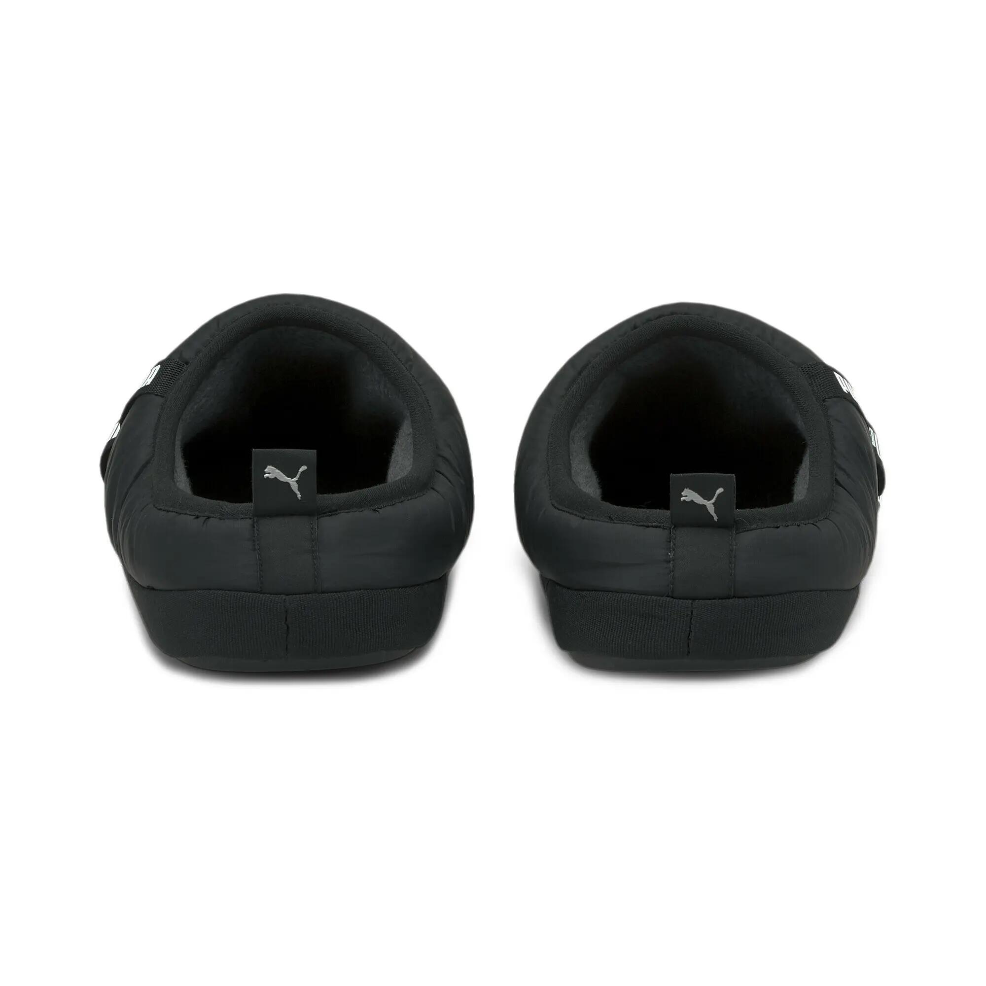 PUMA Unisex Scuff Slippers - Black-White 2/9