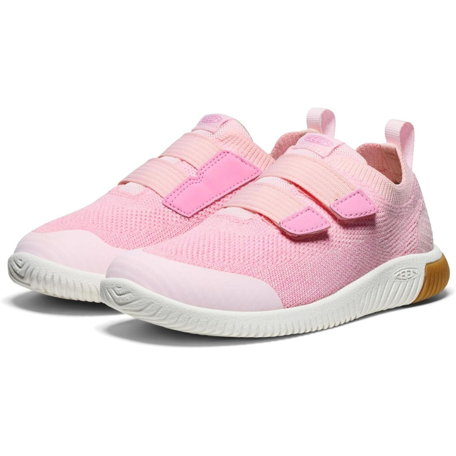Keen KNX Knit DS meisjes sportsneakers stadssneakers met klittenband roze 7/7