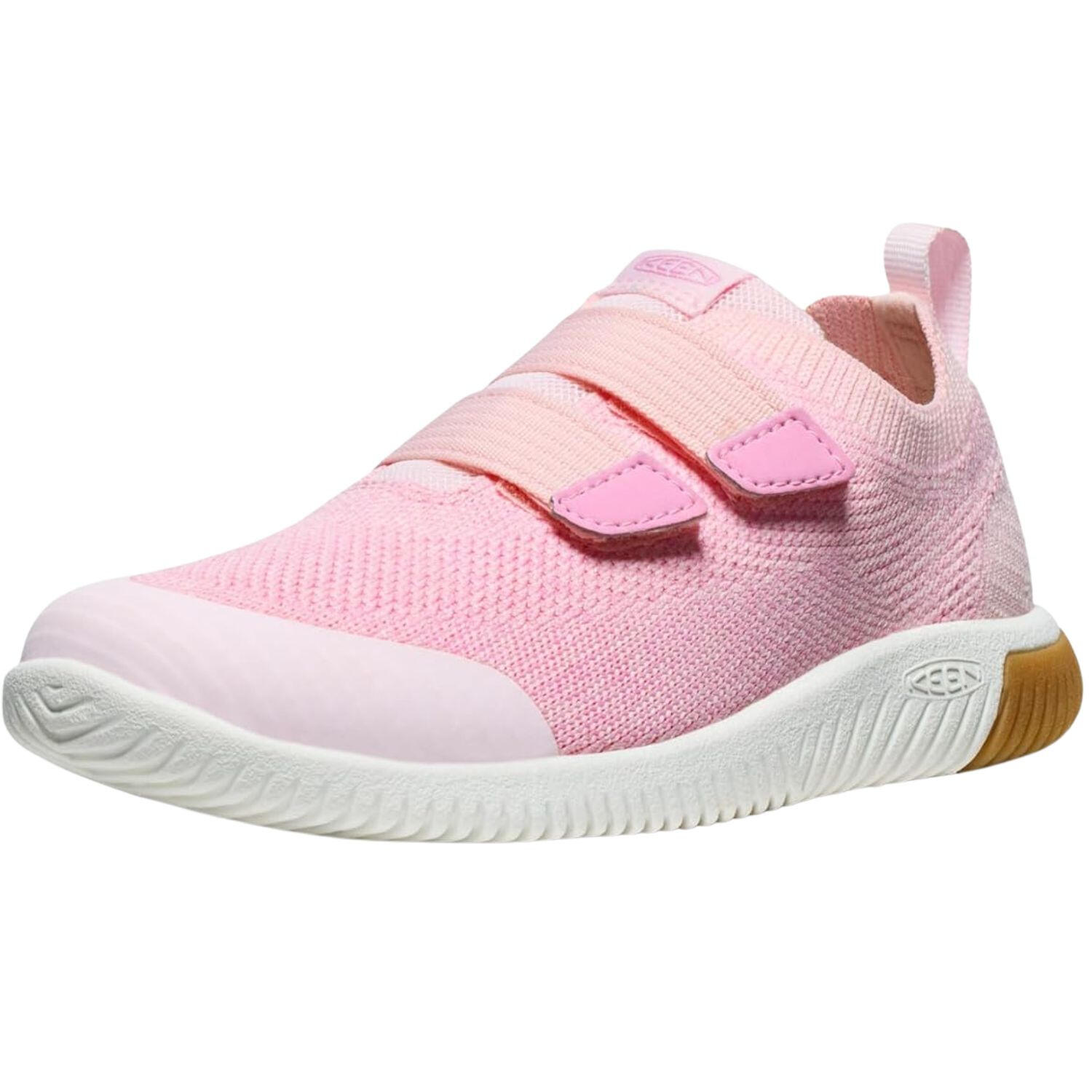 Keen KNX Knit DS meisjes sportsneakers stadssneakers met klittenband roze 2/7