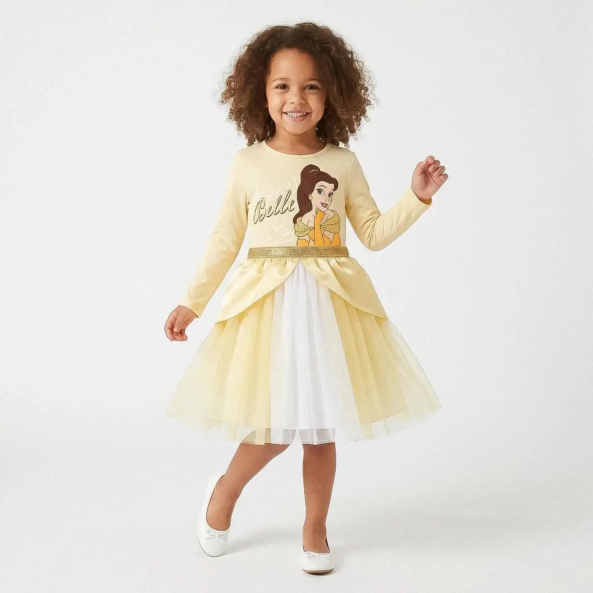 Kinderjurk Disney Prinsessen oranje 6/7