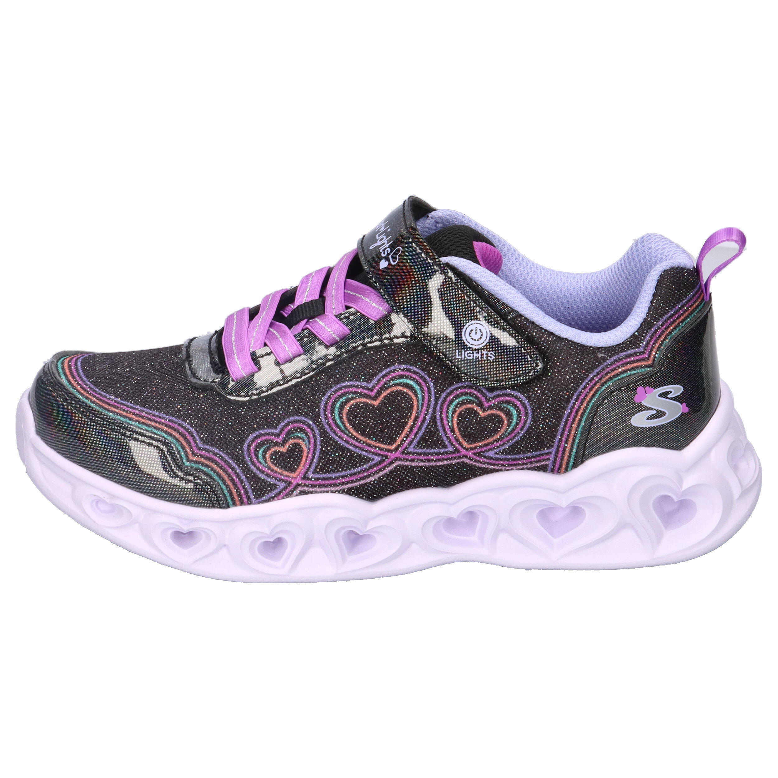 Buty SKECHERS 303736LCS HEART LIGHTS Czarny 10/15