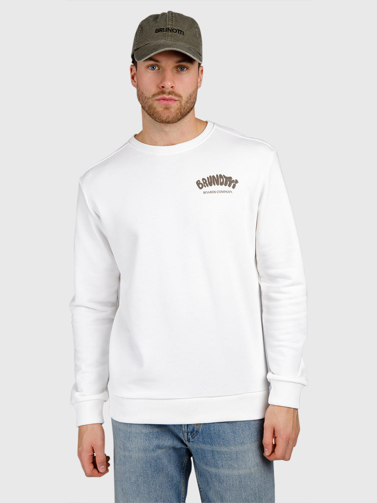 Bronson Heren Trui Mode Regular Fit Crewneck Snow 4/5