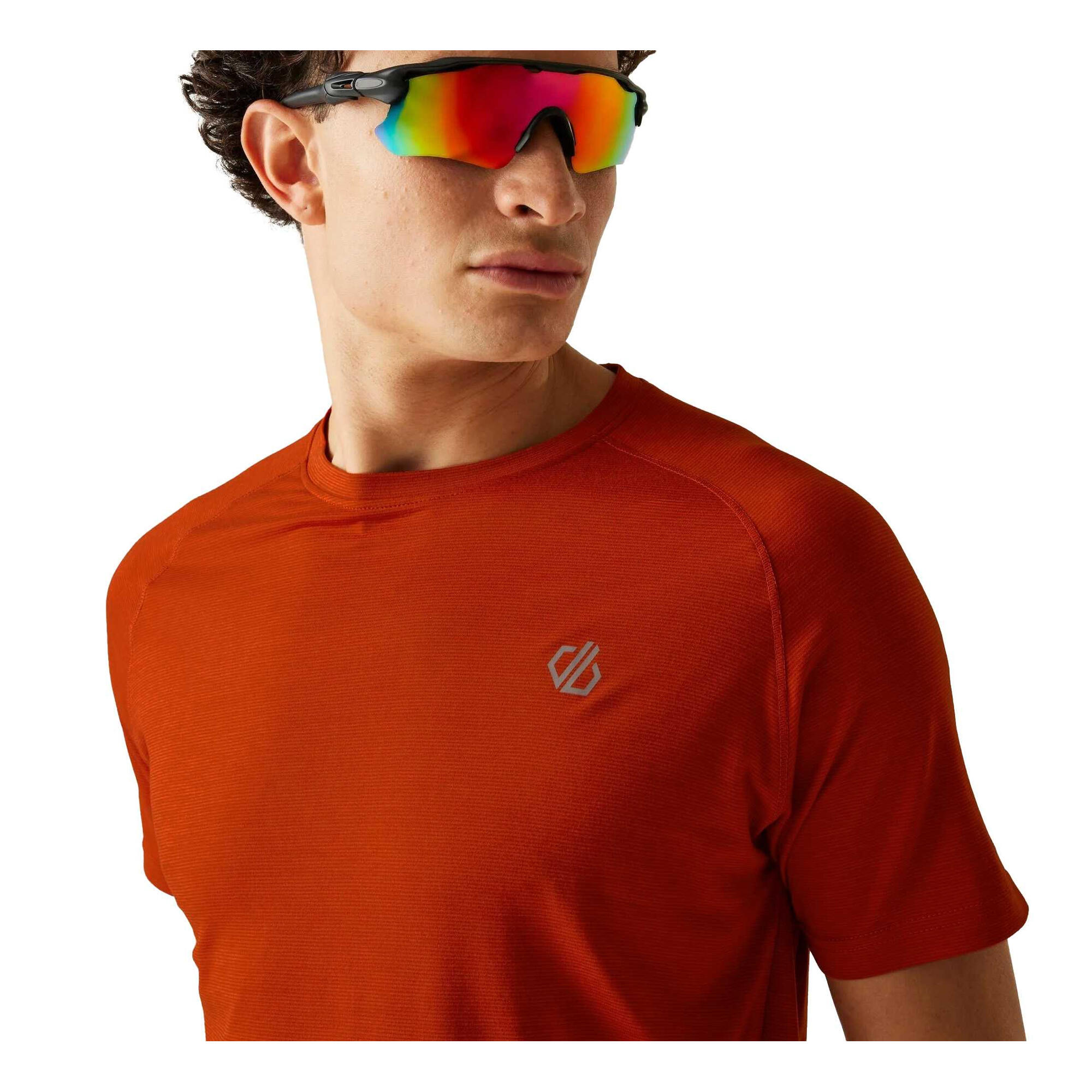 Tshirt Chiné Manches Courtes PERSIST Homme (Cannelle) 3/4