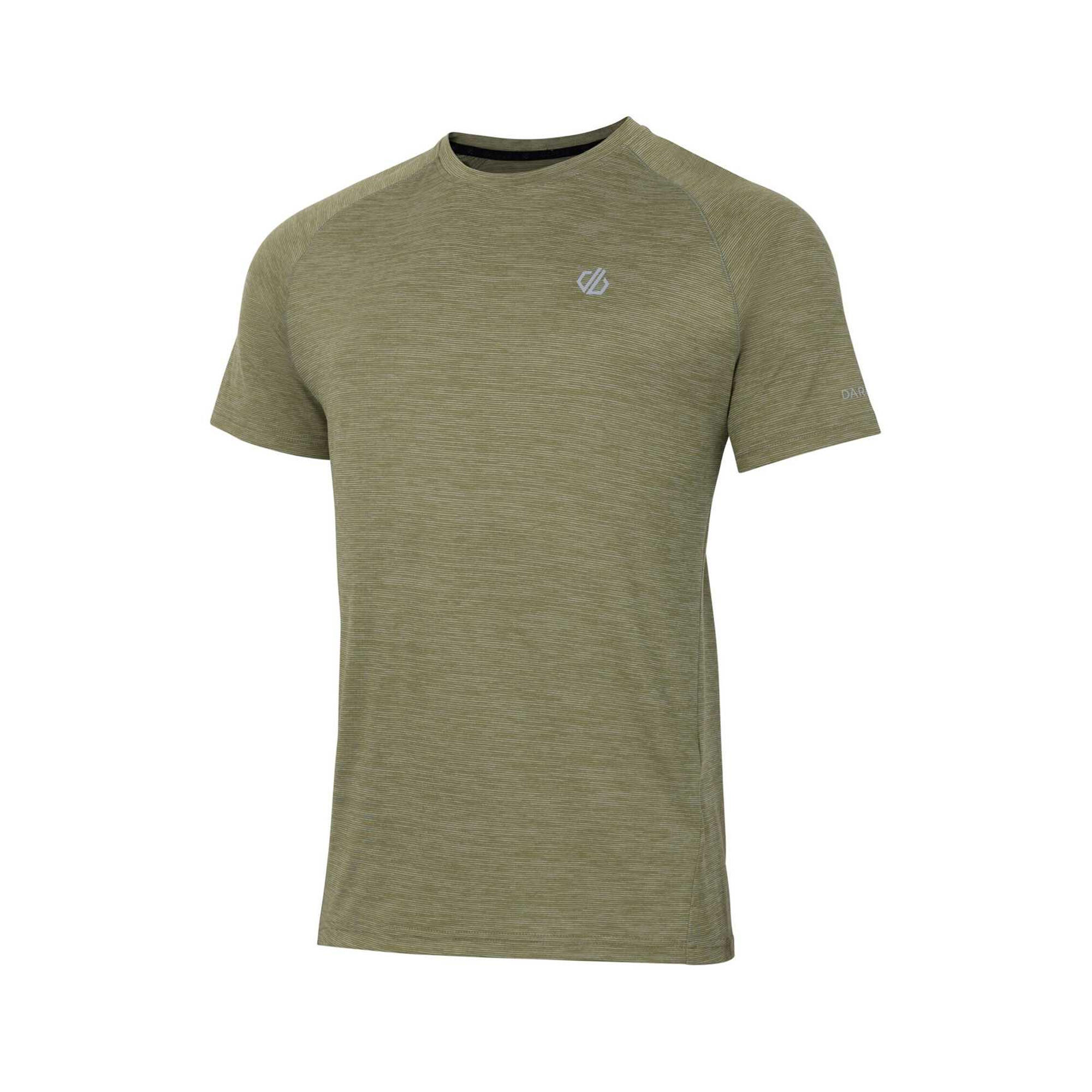 Tshirt Chiné Manches Courtes PERSIST Homme (Vert Olive) 3/4