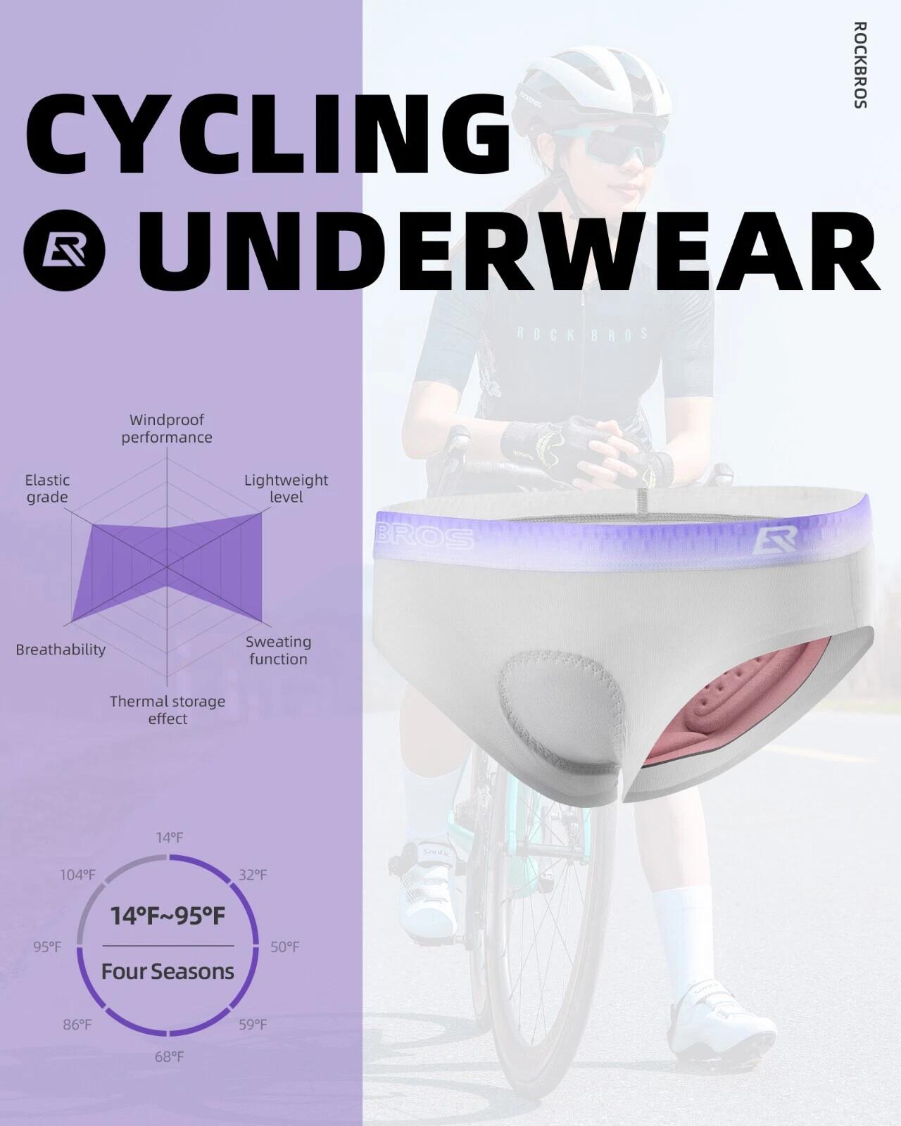 ROCKBROS Gepolsterte Fahrrad-Unterwäsche für Damen 5/7