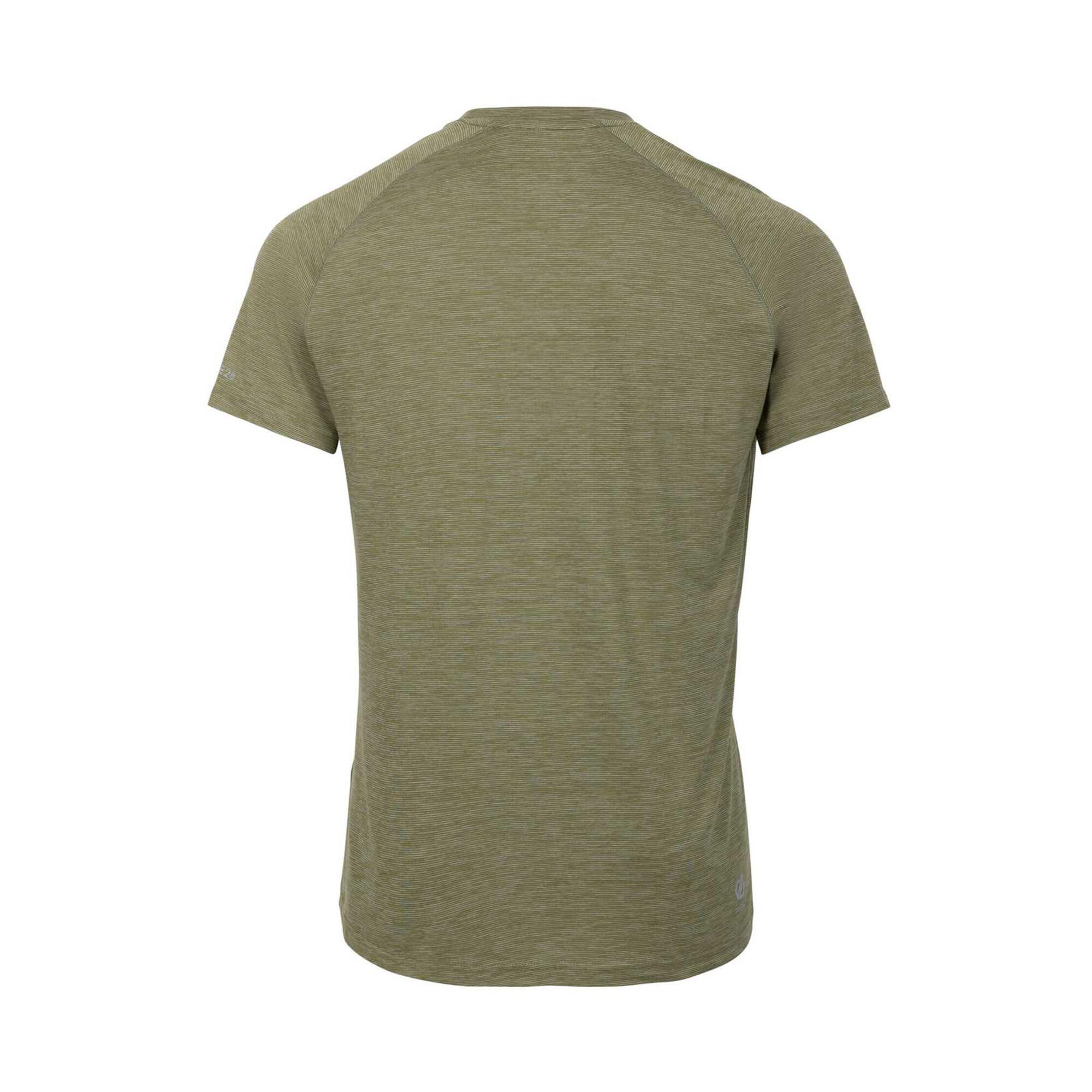 Tshirt Chiné Manches Courtes PERSIST Homme (Vert Olive) 2/4
