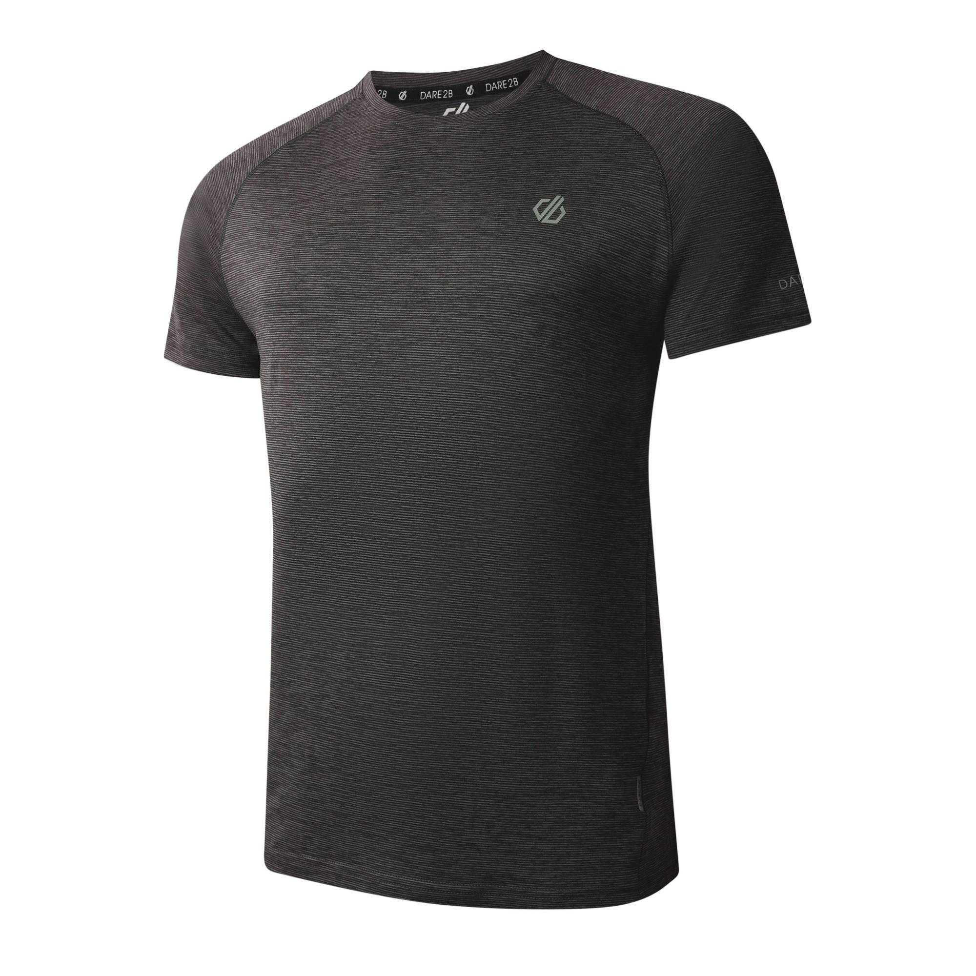 Tshirt Chiné Manches Courtes PERSIST Homme (Gris Foncé) 3/4