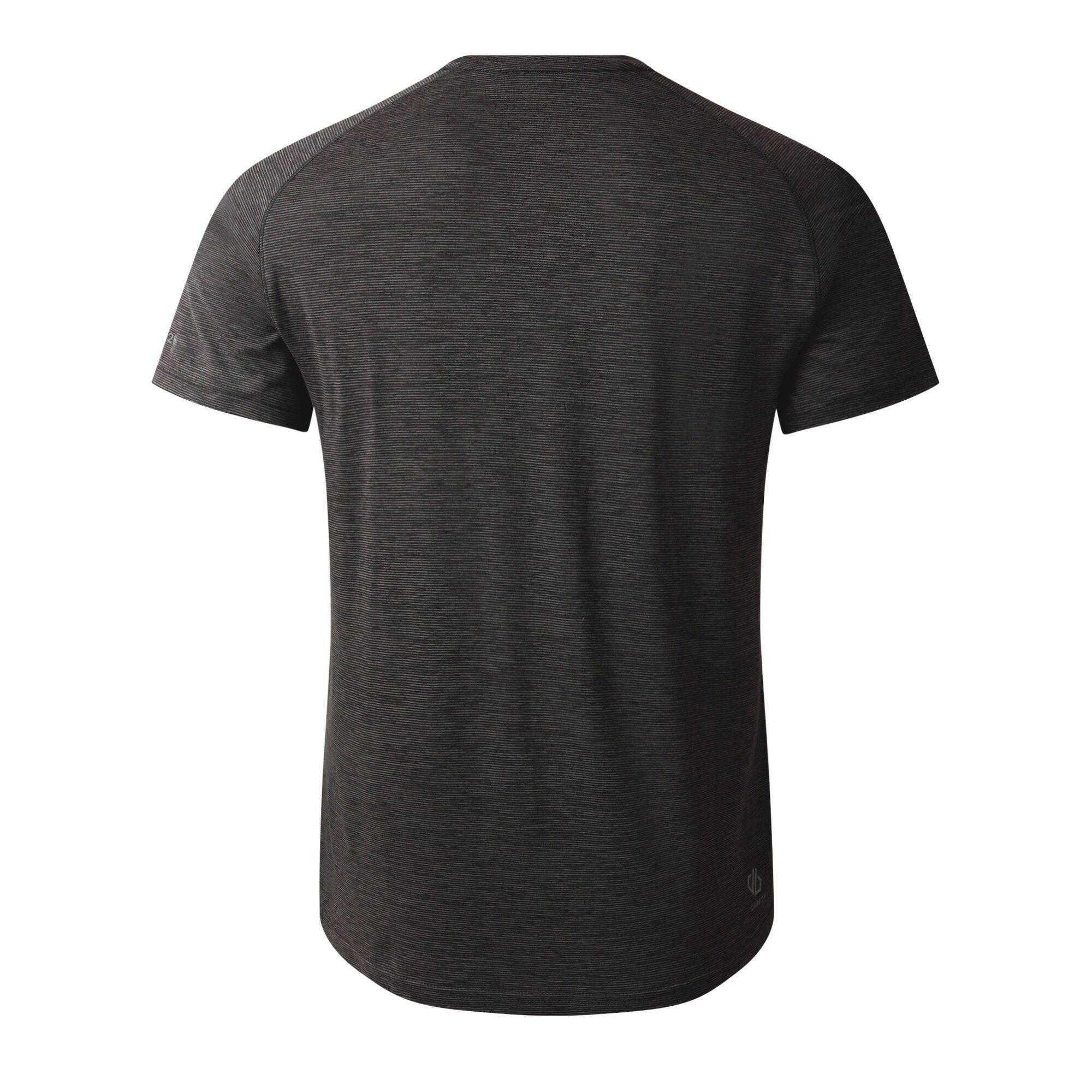 Tshirt Chiné Manches Courtes PERSIST Homme (Gris Foncé) 2/4