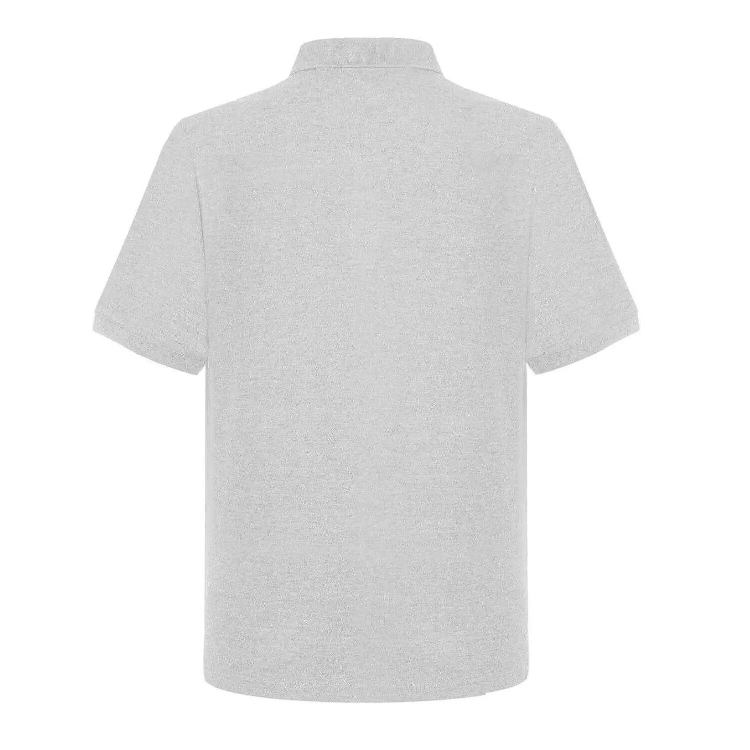 Poloshirt für Herren Grau meliert 3/4