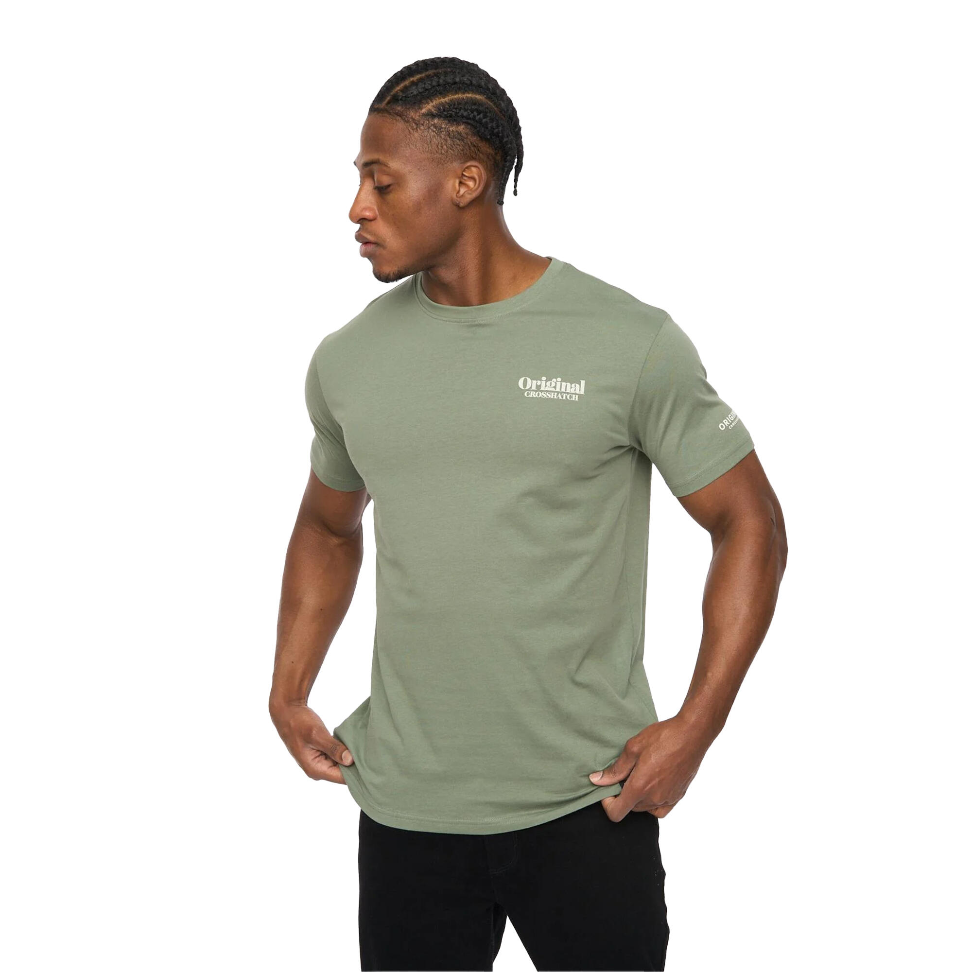Mens Simtanks TShirt (Olive) 4/4