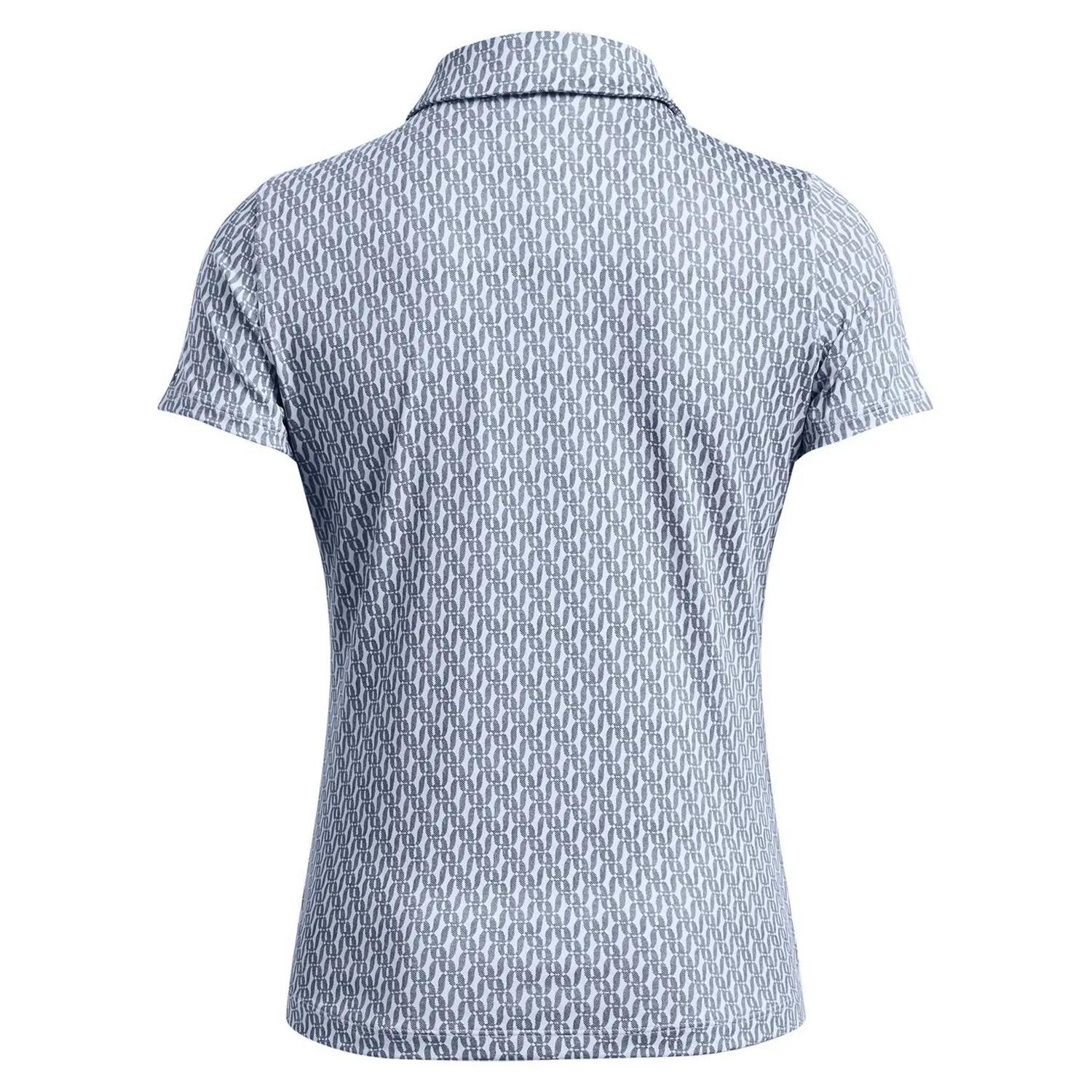 Playoff 3.0 bedrukt poloshirt met korte mouwen voor dames, regular fit (Blauw) 3/4