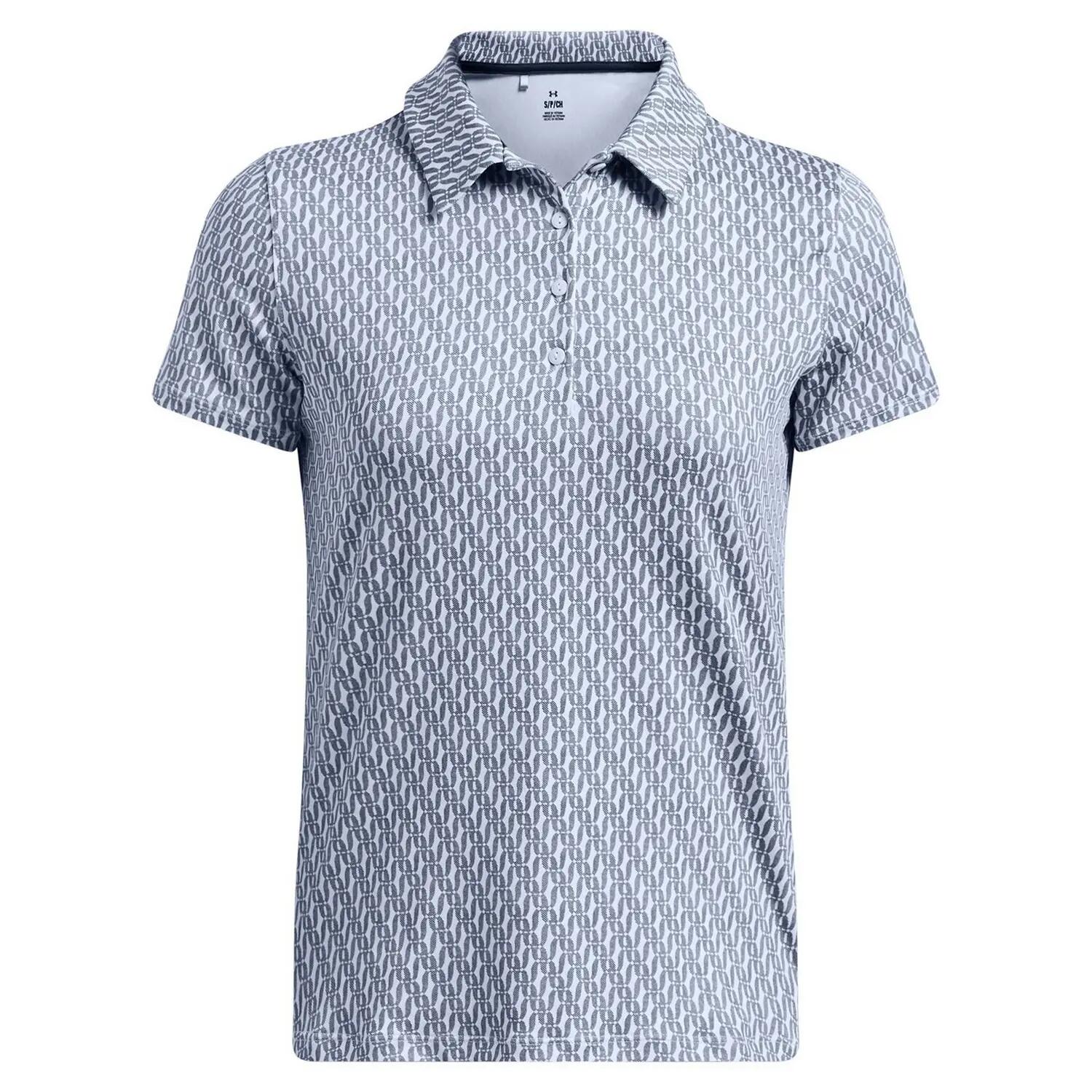 Playoff 3.0 bedrukt poloshirt met korte mouwen voor dames, regular fit (Blauw) 2/4