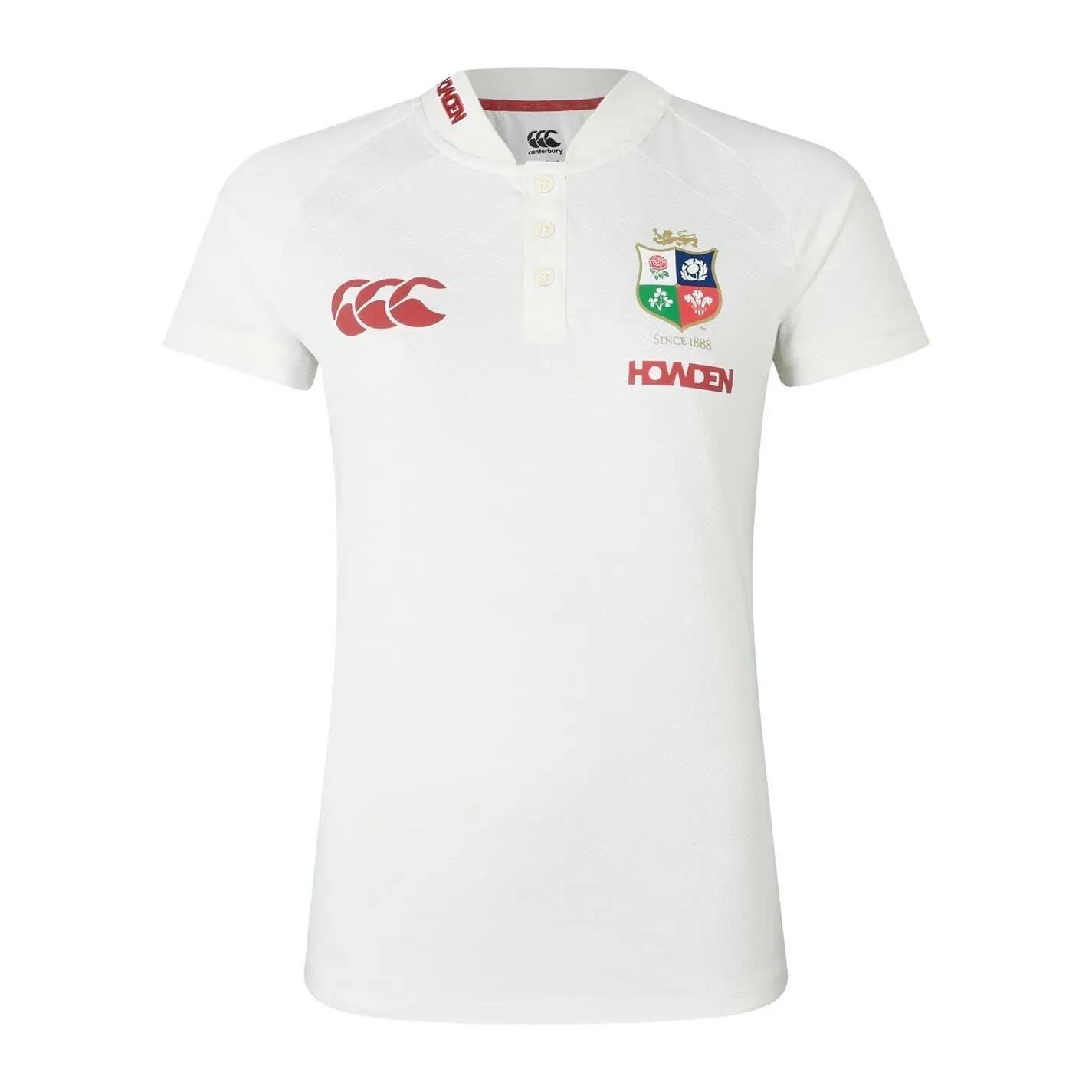 Maillot Domicile Motif/style British & Irish Lions Femme (Blanc) 2/4