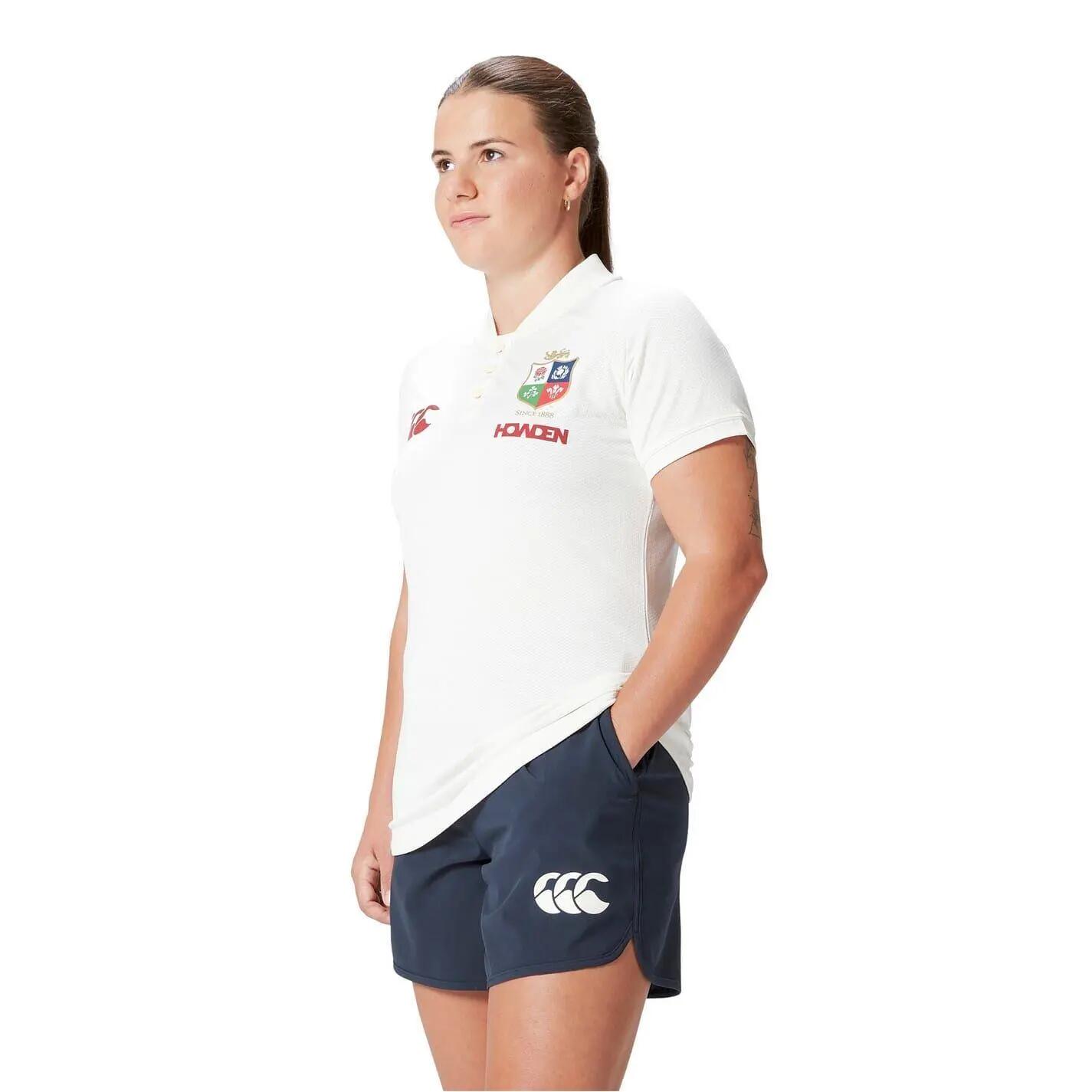Maillot Domicile Motif/style British & Irish Lions Femme (Blanc) 4/4
