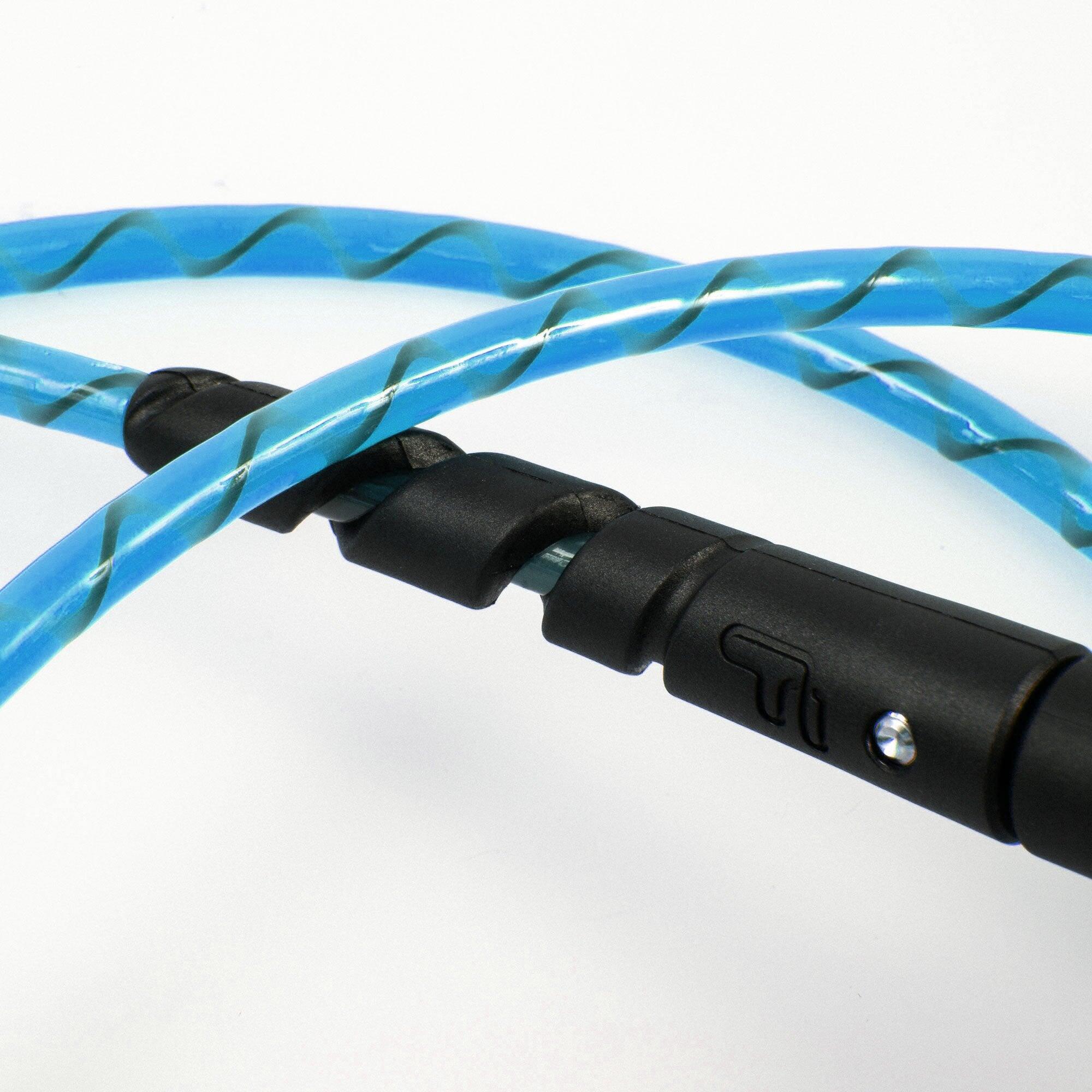 Leash Freedom Helix 9' - Leash de Surf All Round - Noir/Naturel - Idéal pour 6/6