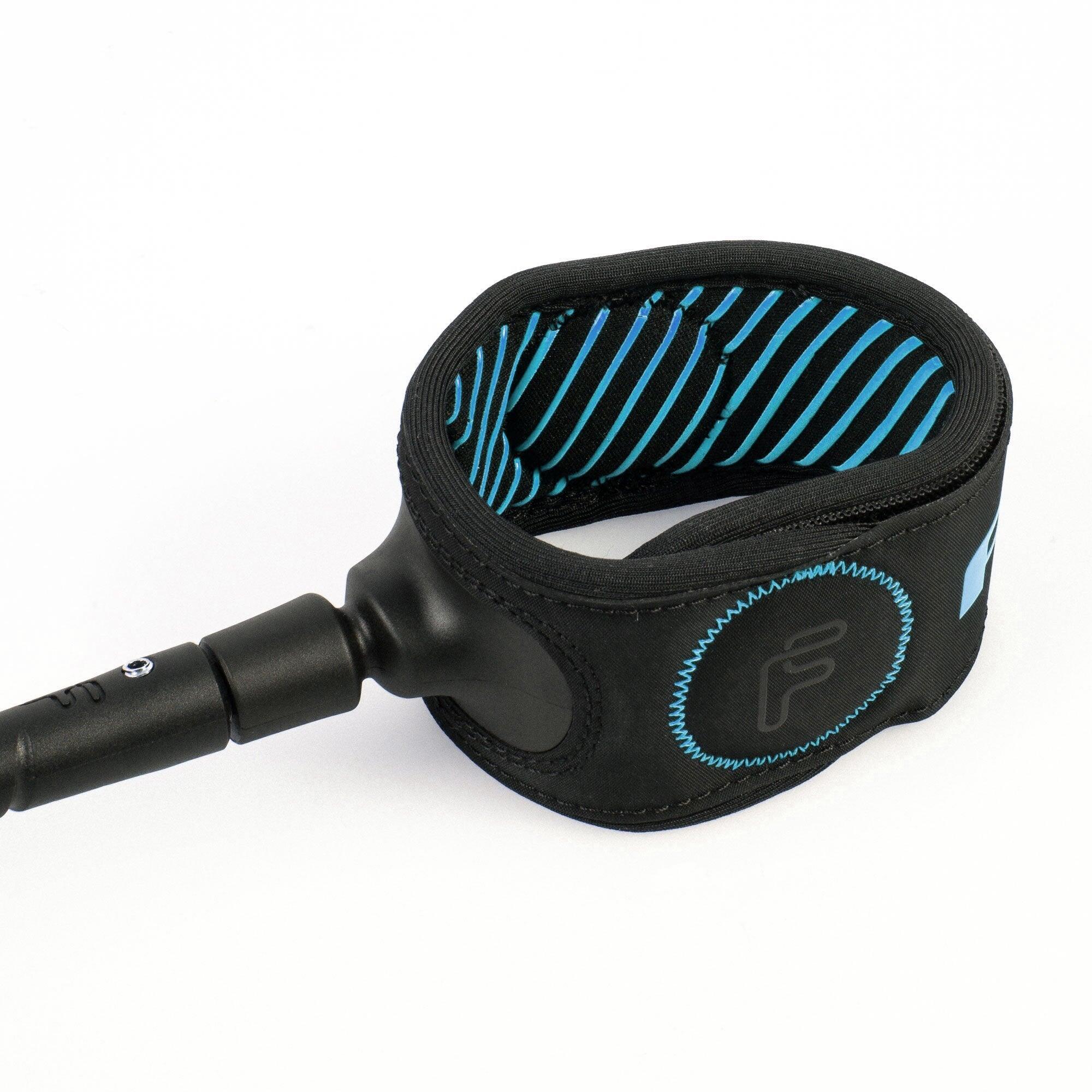 Leash Freedom Helix 9' - Leash de Surf All Round - Noir/Naturel - Idéal pour 3/6
