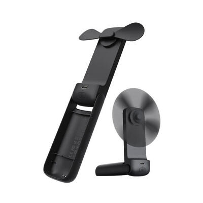 Handventilator - opvouwbaar - pocket 01 - compact, 2000 mah - zwart