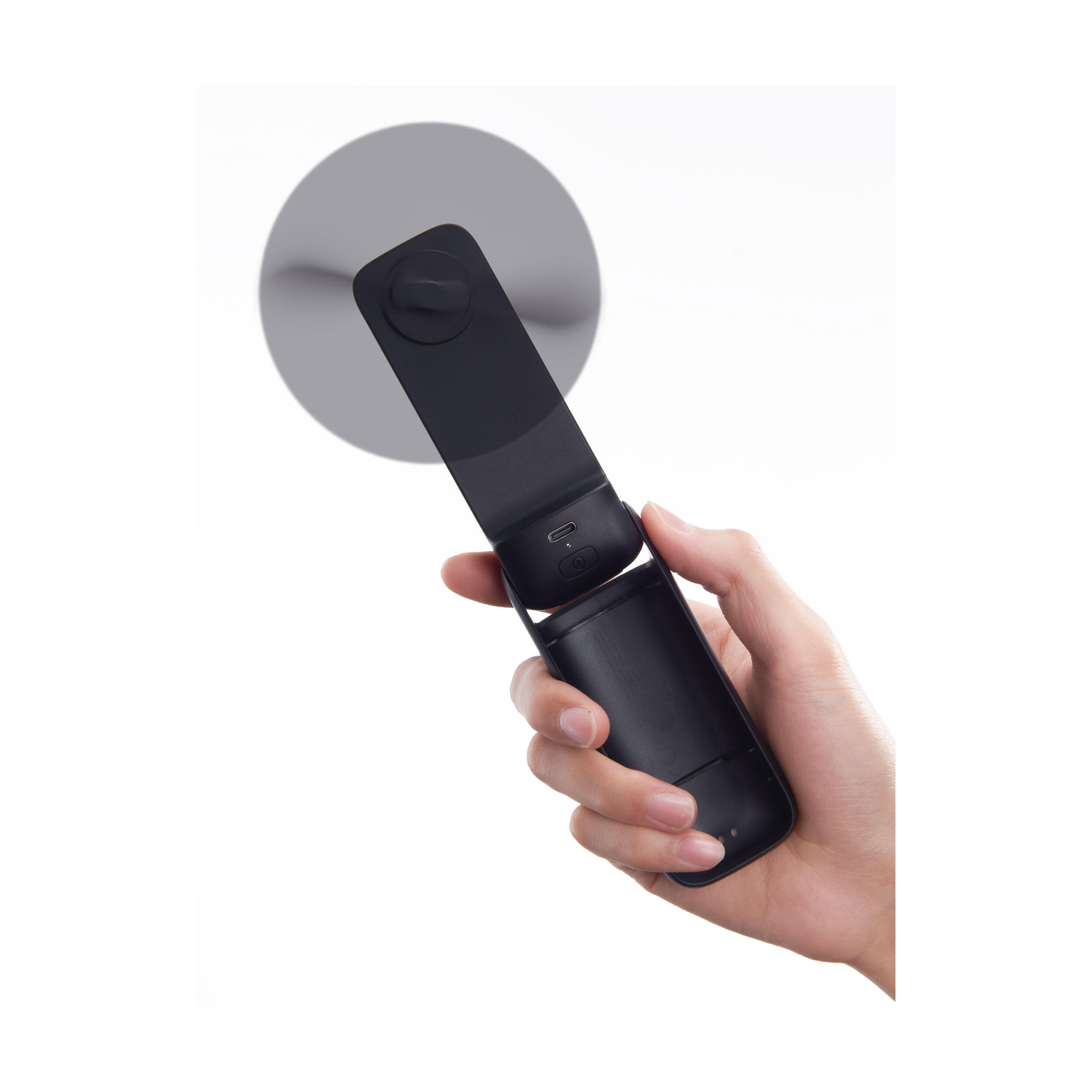 Aecooly Pocket 01 Ventilateur à main pliant, noir 3/4