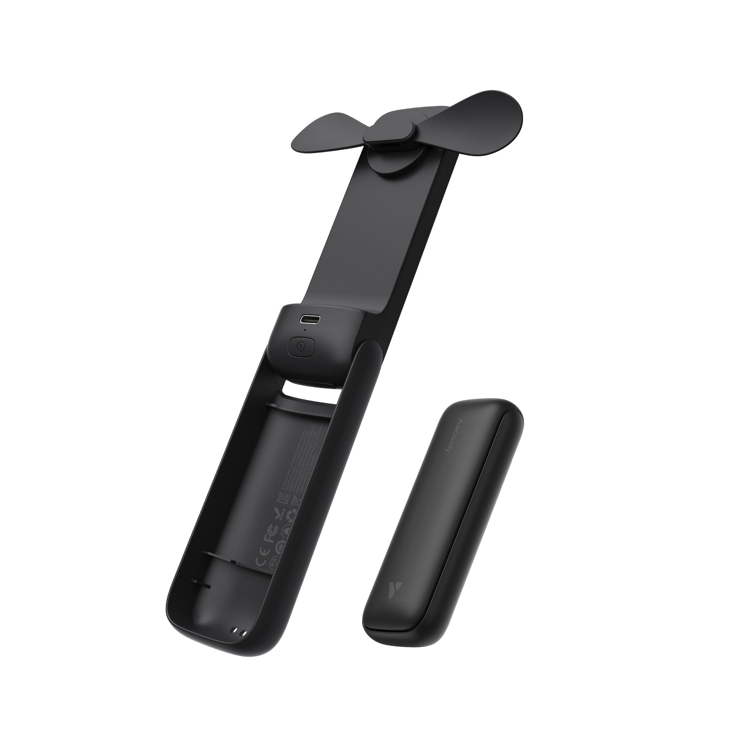 Aecooly Pocket 01 składany wentylator ręczny 2000 mAh czarny
