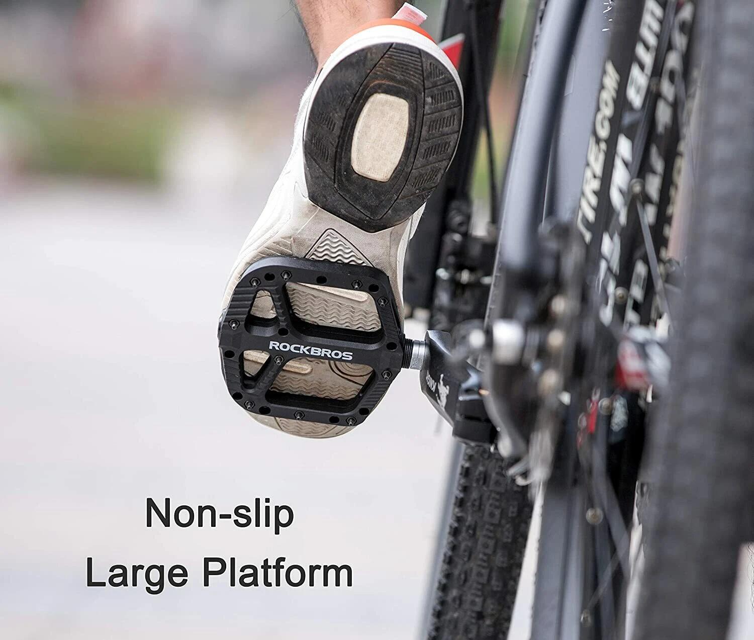 ROCKBROS Rutschfeste Fahrradpedale Nylon-Alu 5/6